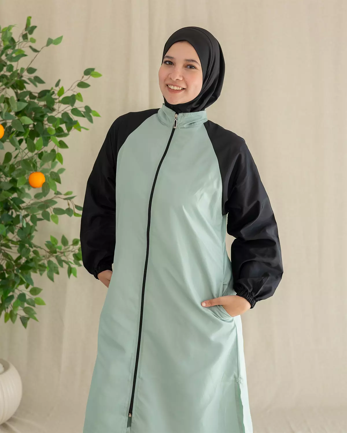 Burkini Code 105 | Mint & Black 2