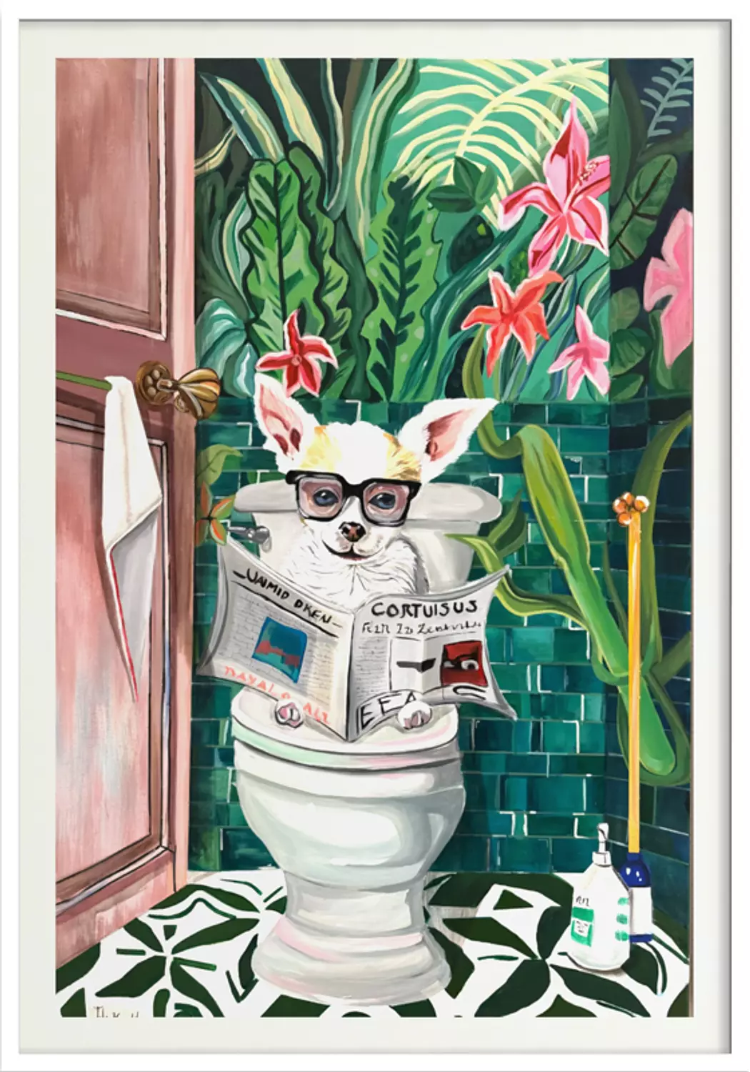 The intellectual dog  image
