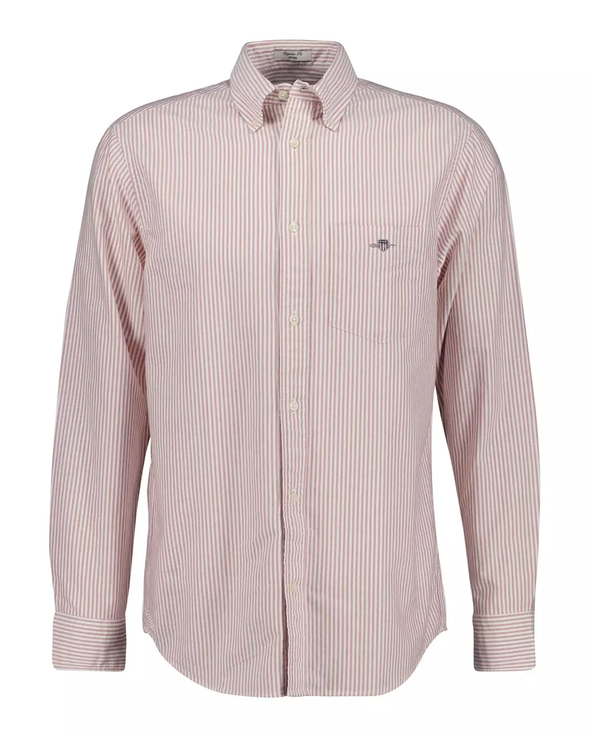 REG OXFORD BANKER STRIPE SHIRT-BRIGHT orange hover image