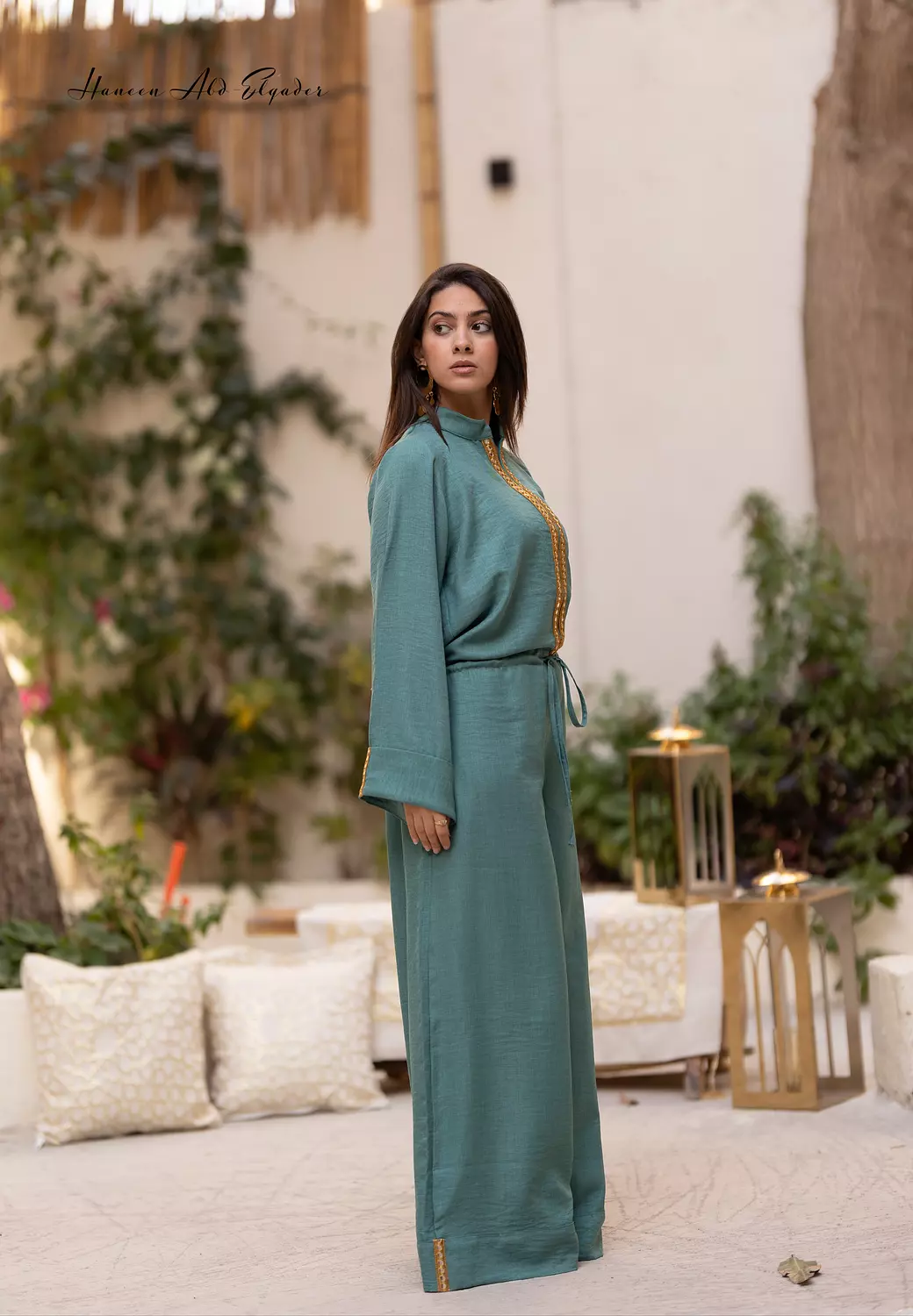 Mint green jumpsuit  1