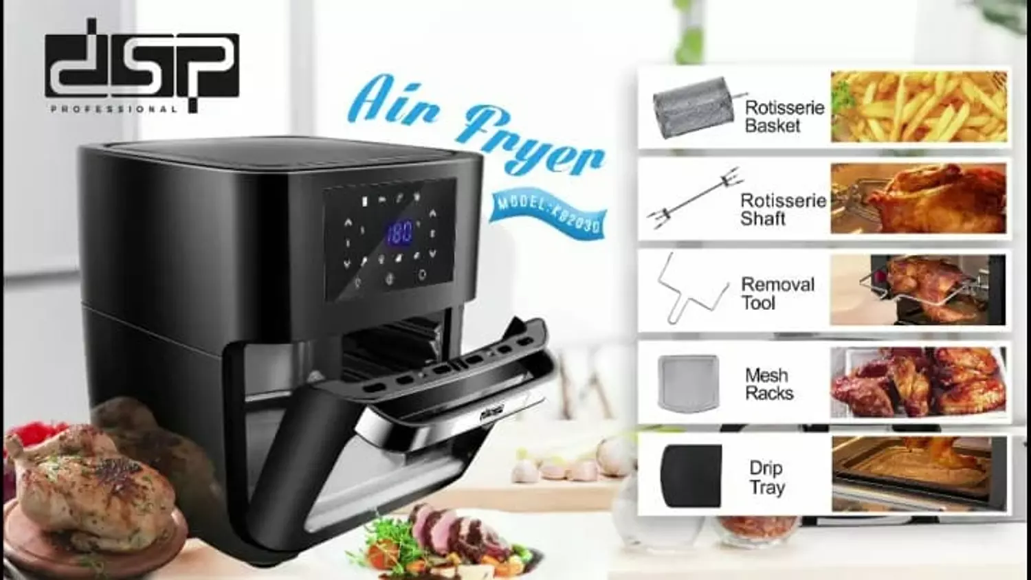 Dsp Airfryer 12 L Digital 4