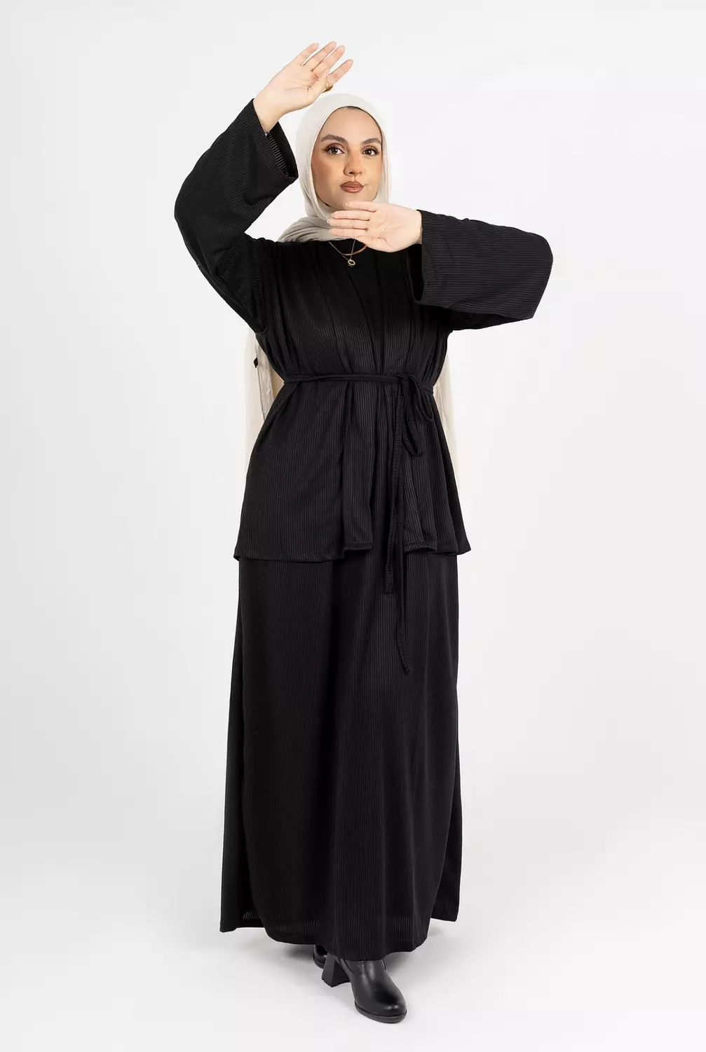 ARIA DRESS in Black ( 2 piece ) image