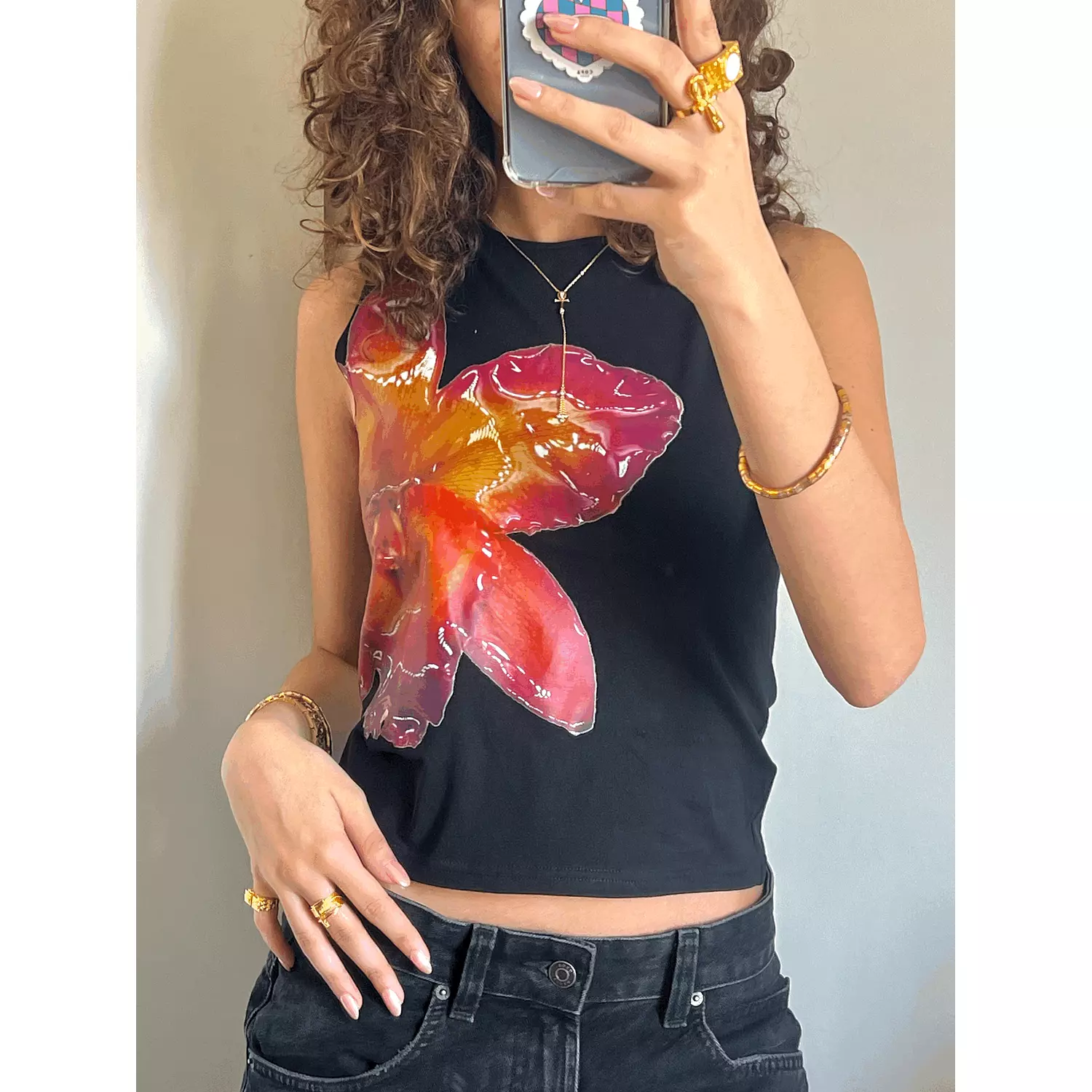 Orchid top in black hover image