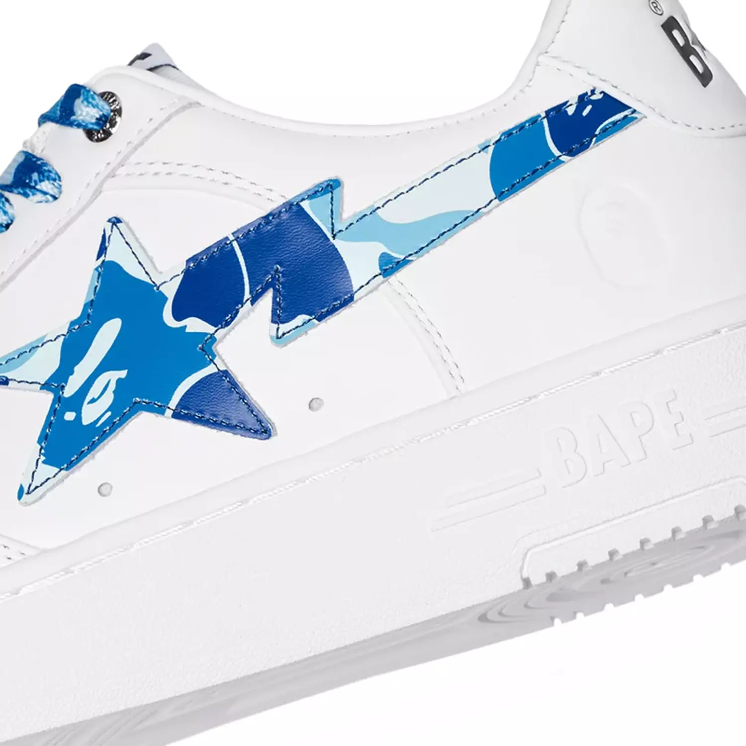 A Bathing Ape Bape Sta Low sneakers in the "ABC Camo Pack - Blue" 5