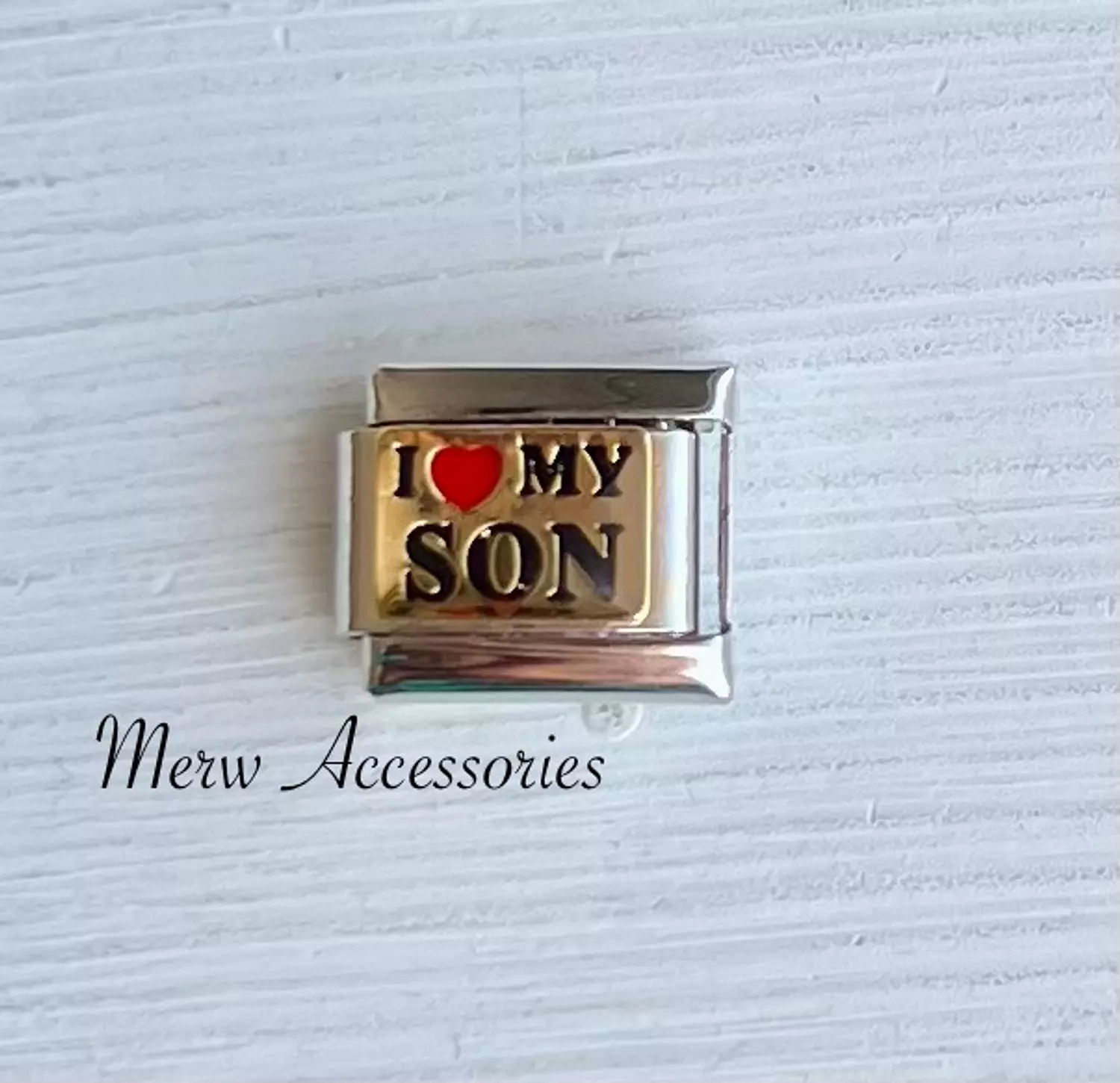 I love my son charm  image