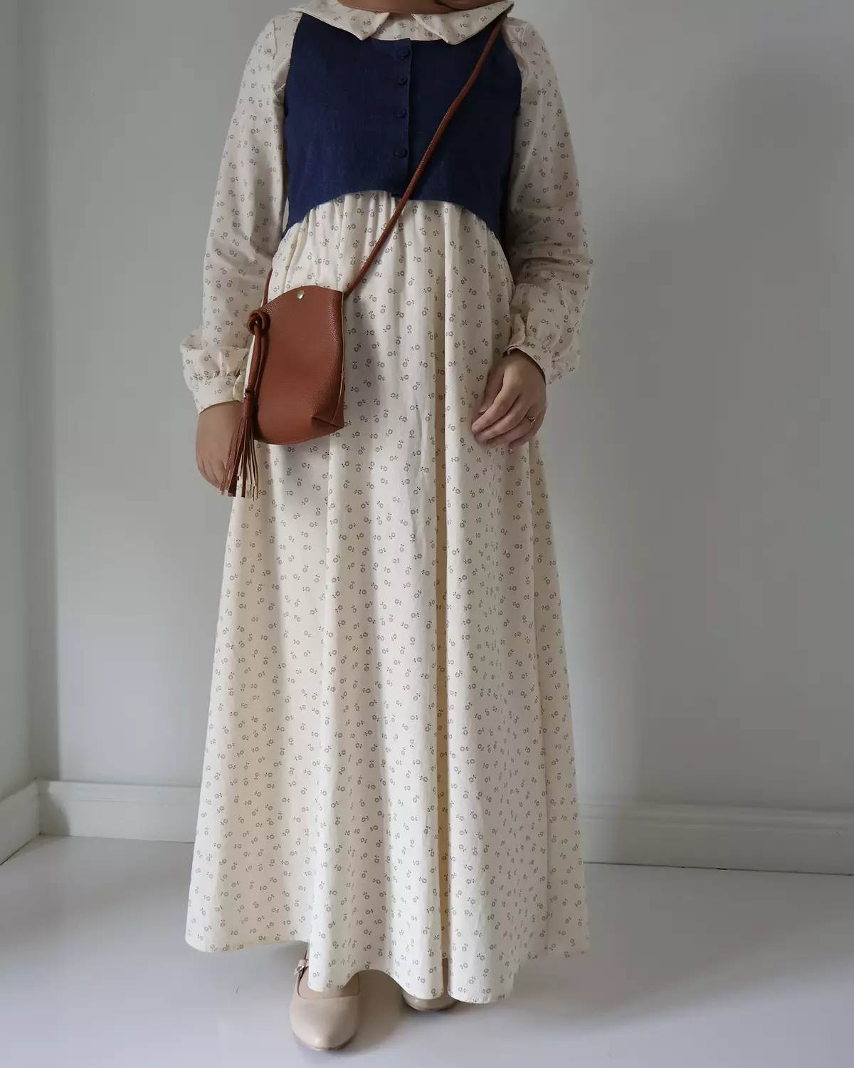 LINEN DRESS OFFWHITE  TEENAGE image