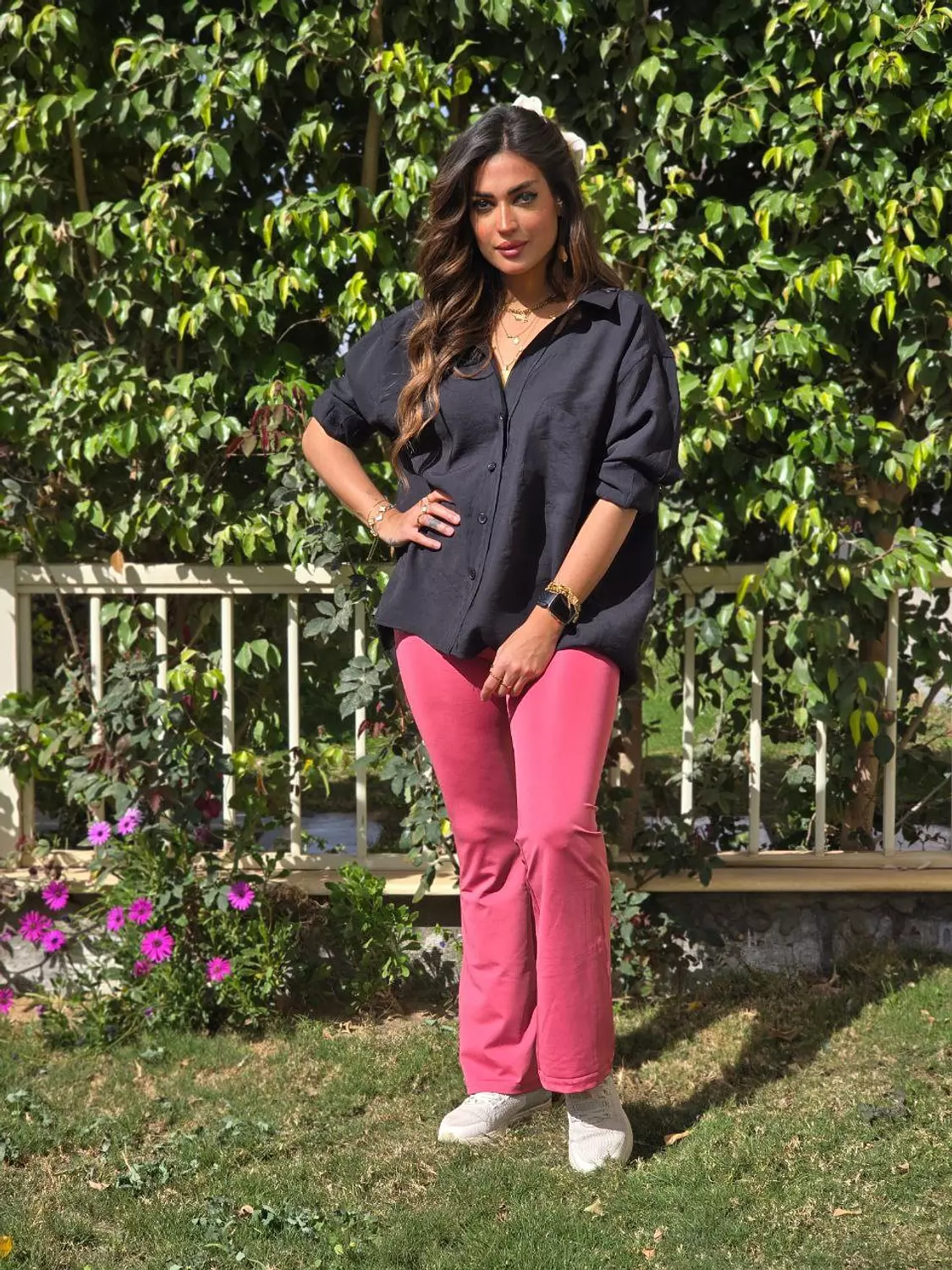Rose Gül Oysho flare pants  hover image