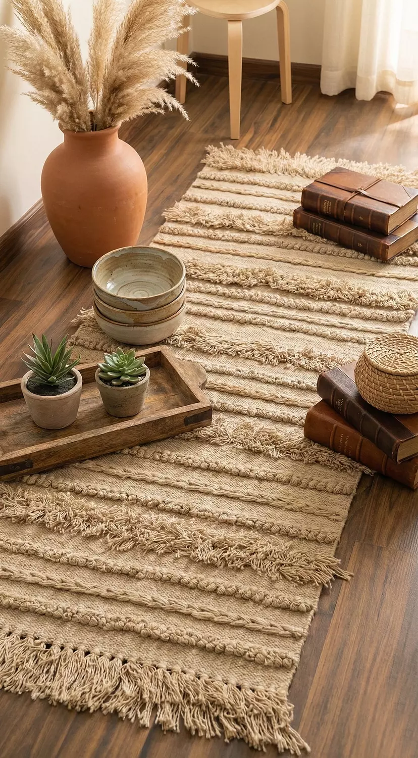 Timeless Terracotta Kilim Rug 1