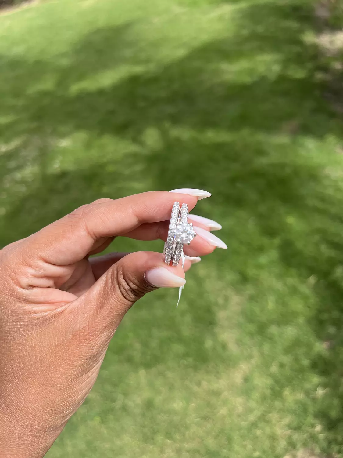 Slim Diamond Twins Ring 5