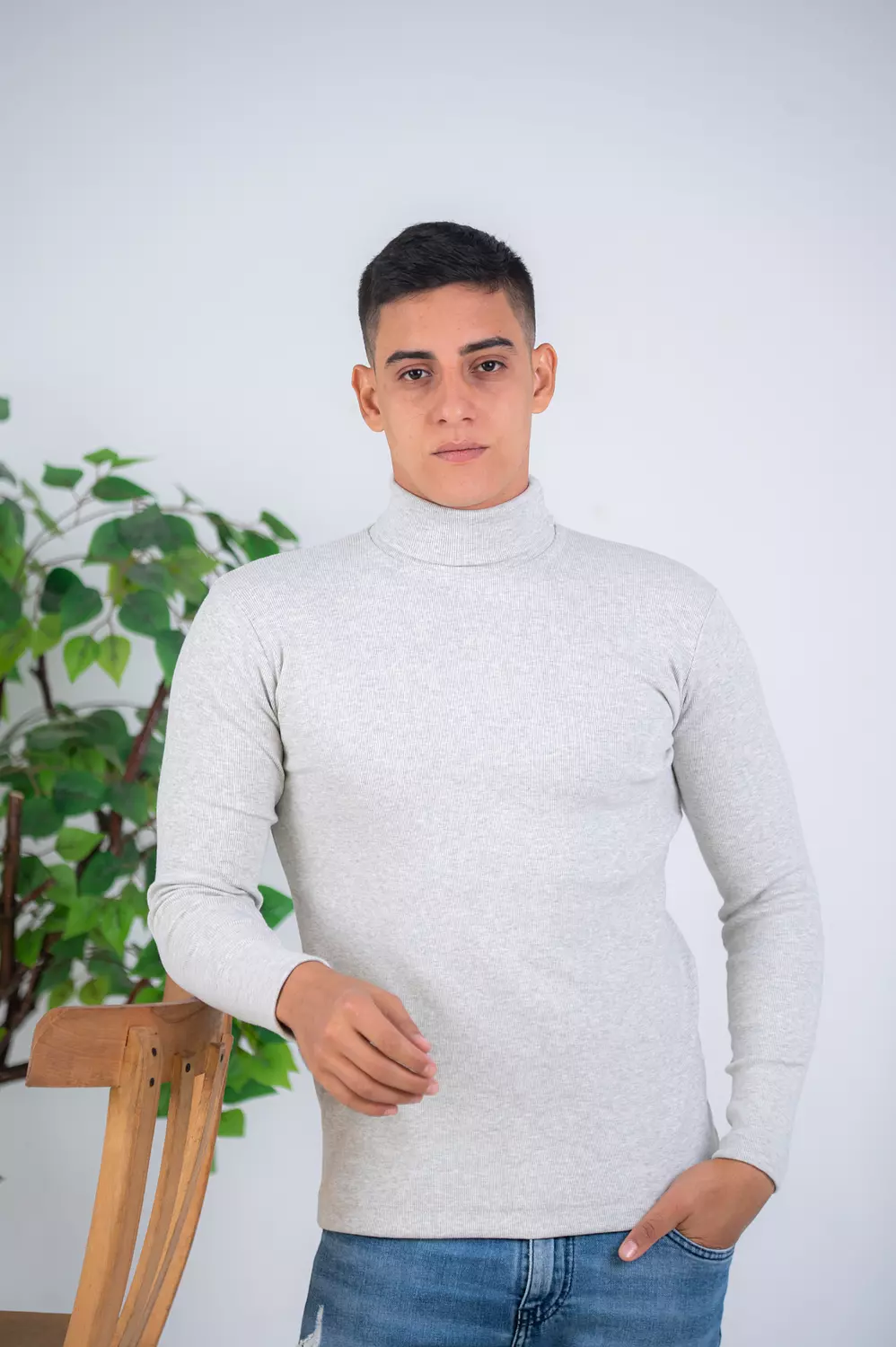Men High Neck Top 5