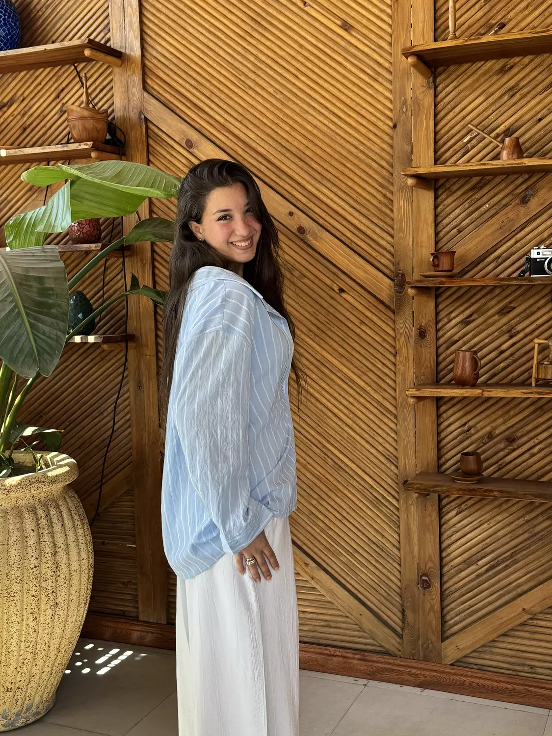 Baby Blue Striped Shirt 1