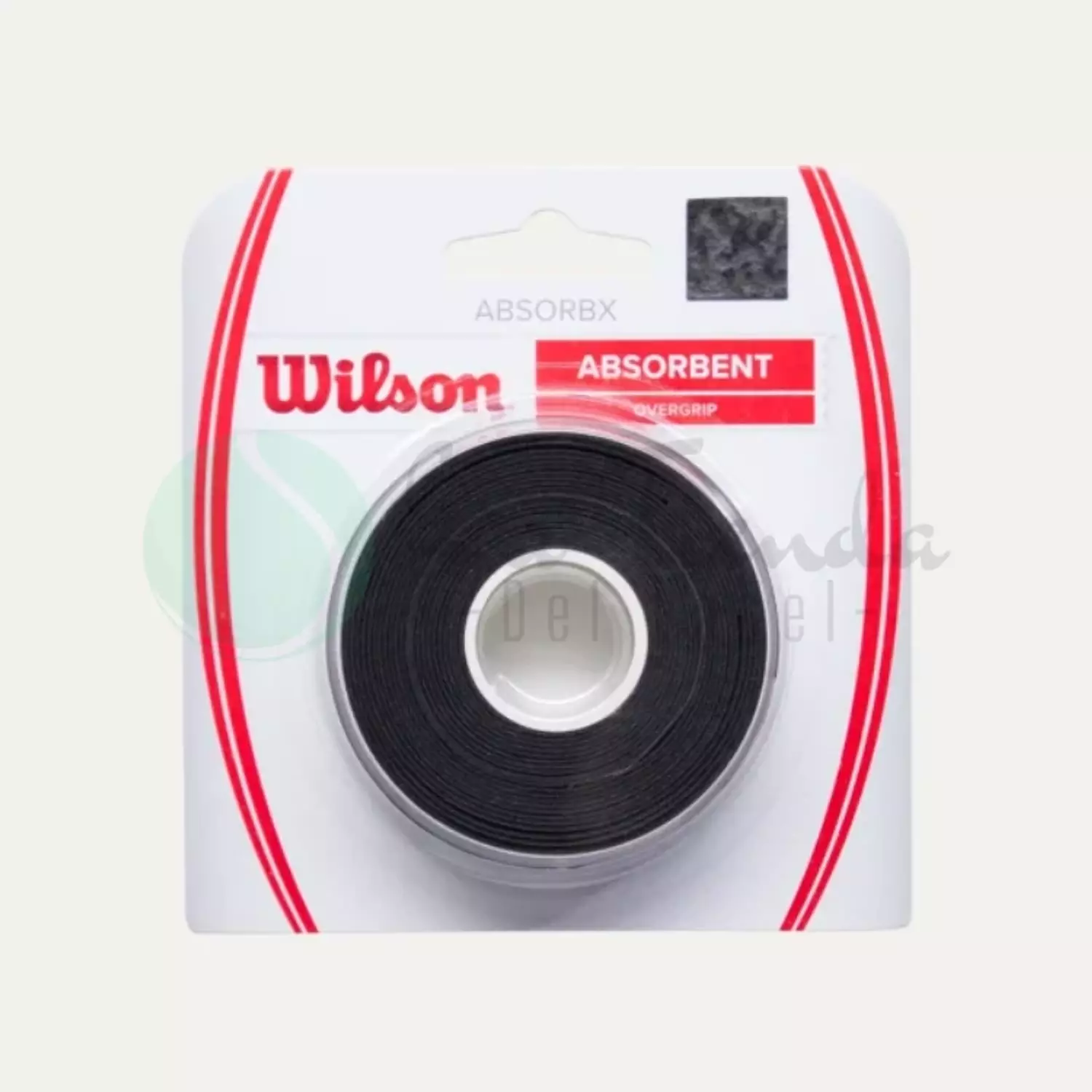 Wilson Absorbx Absorbent Black Overgrip (Reel of 3) image