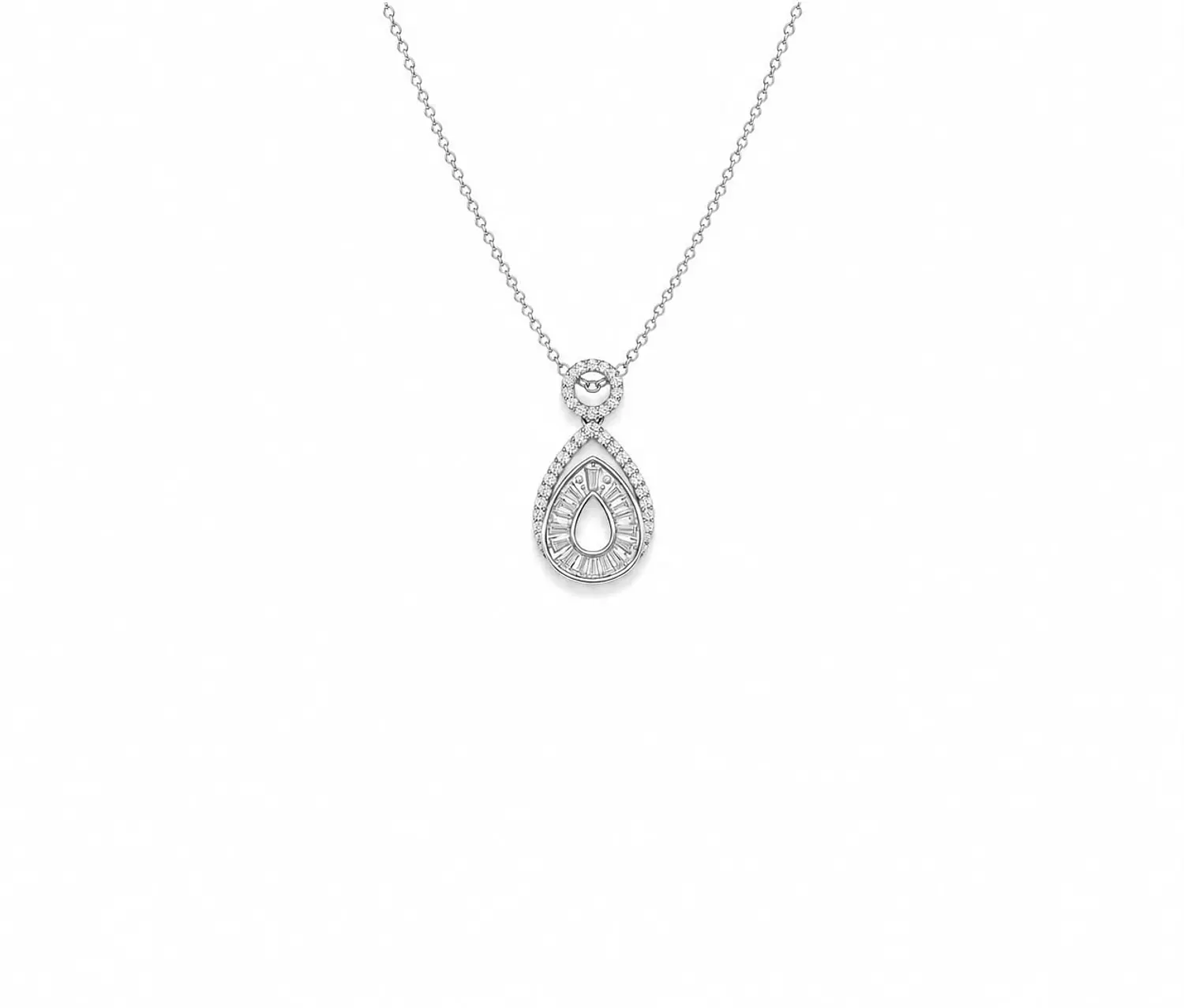 Silver Necklace Daimond 1