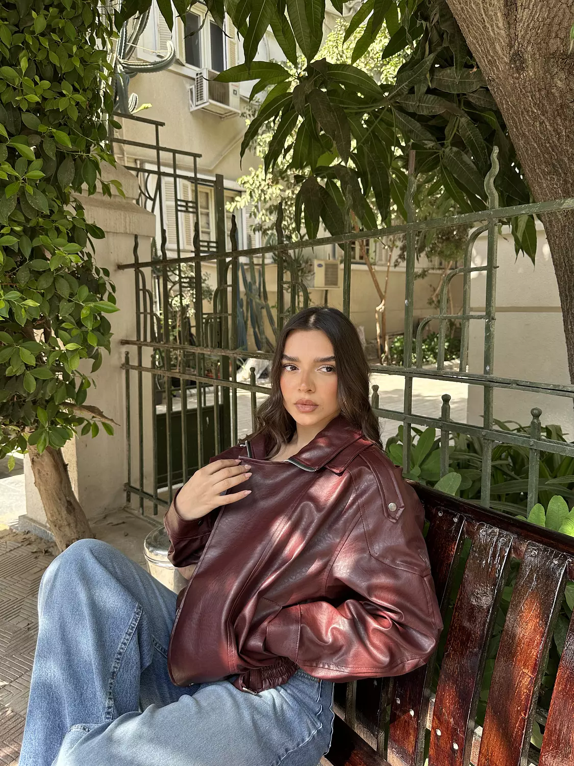 <p style="text-align: justify">Vintage Leather Jacket</p>