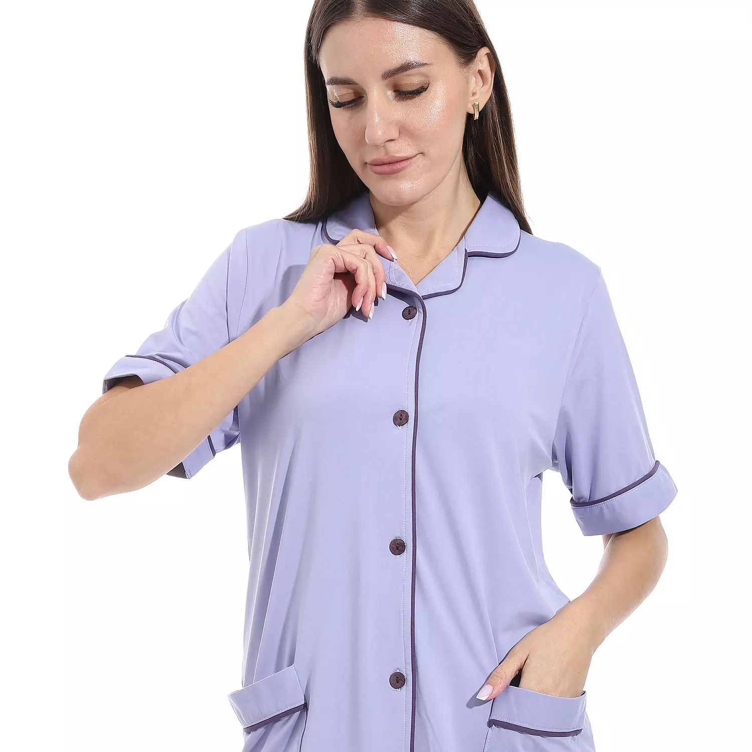 Women Classic PJ - 2534 - Light Purple  2