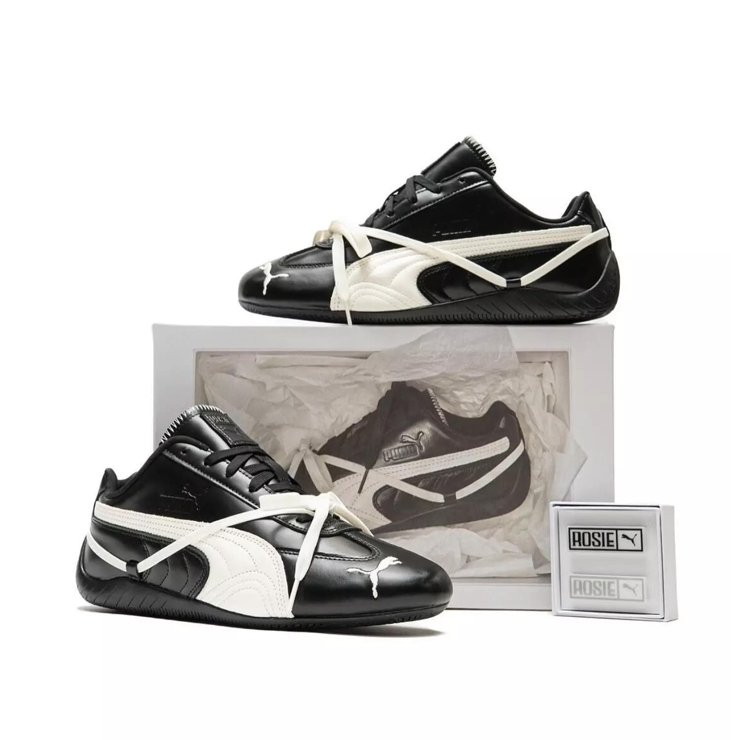 PUMA x ROSÉ Speedcat Black-Warm White 1