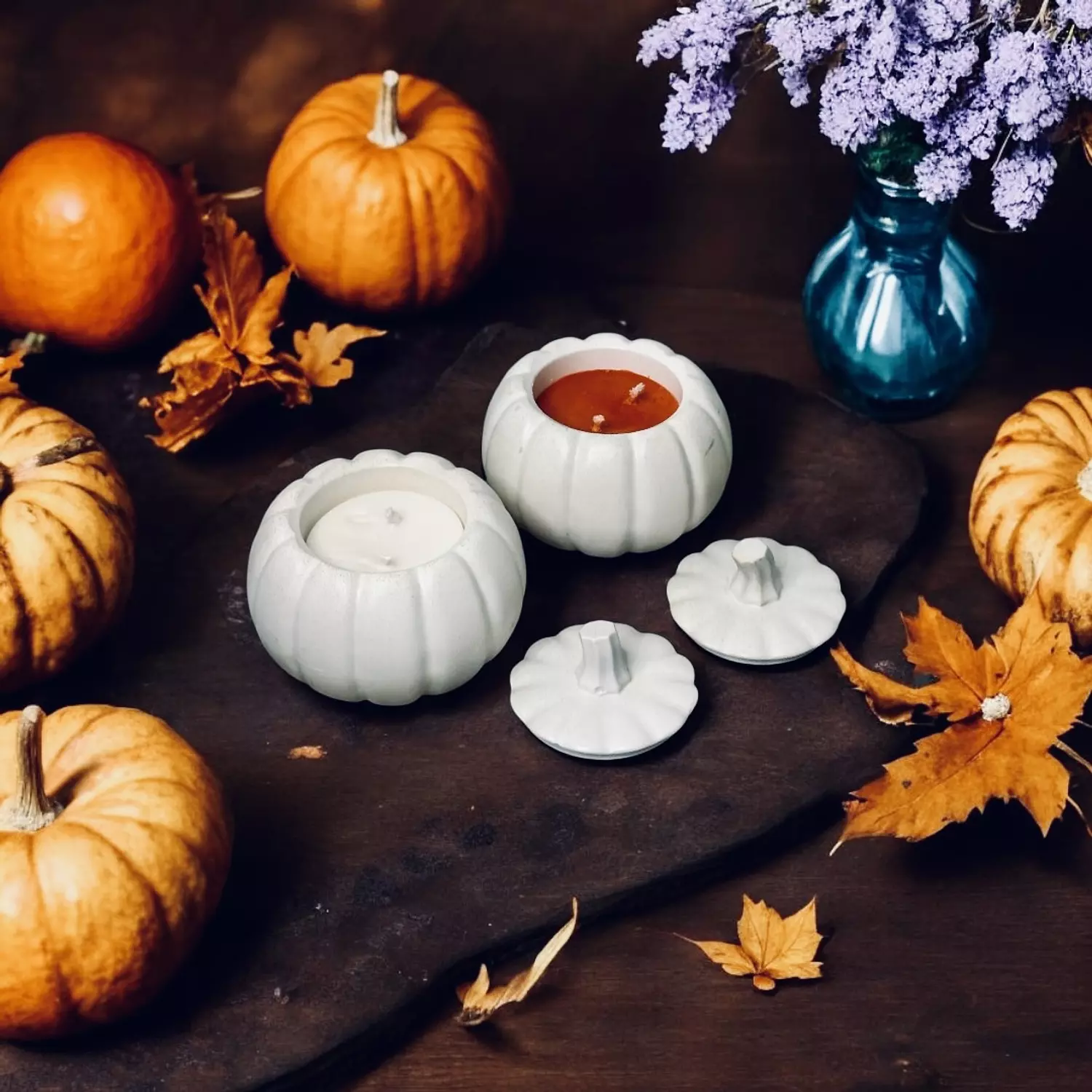 Minimalist Pumpkin Candle 1