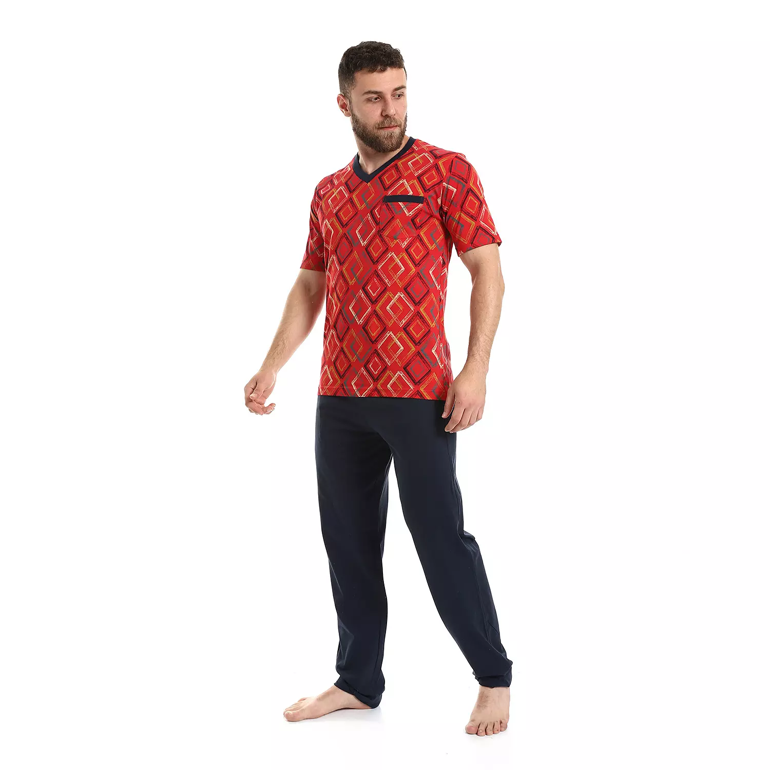 Men Printed Training - 2595 - Red / Multicolored hover image