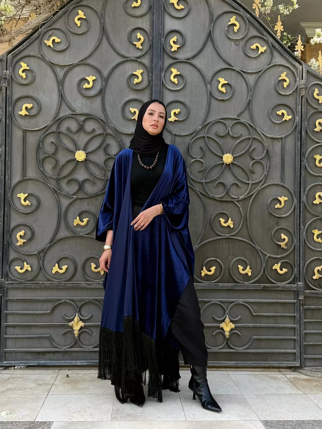 Halima Royal Blue Kaftan image