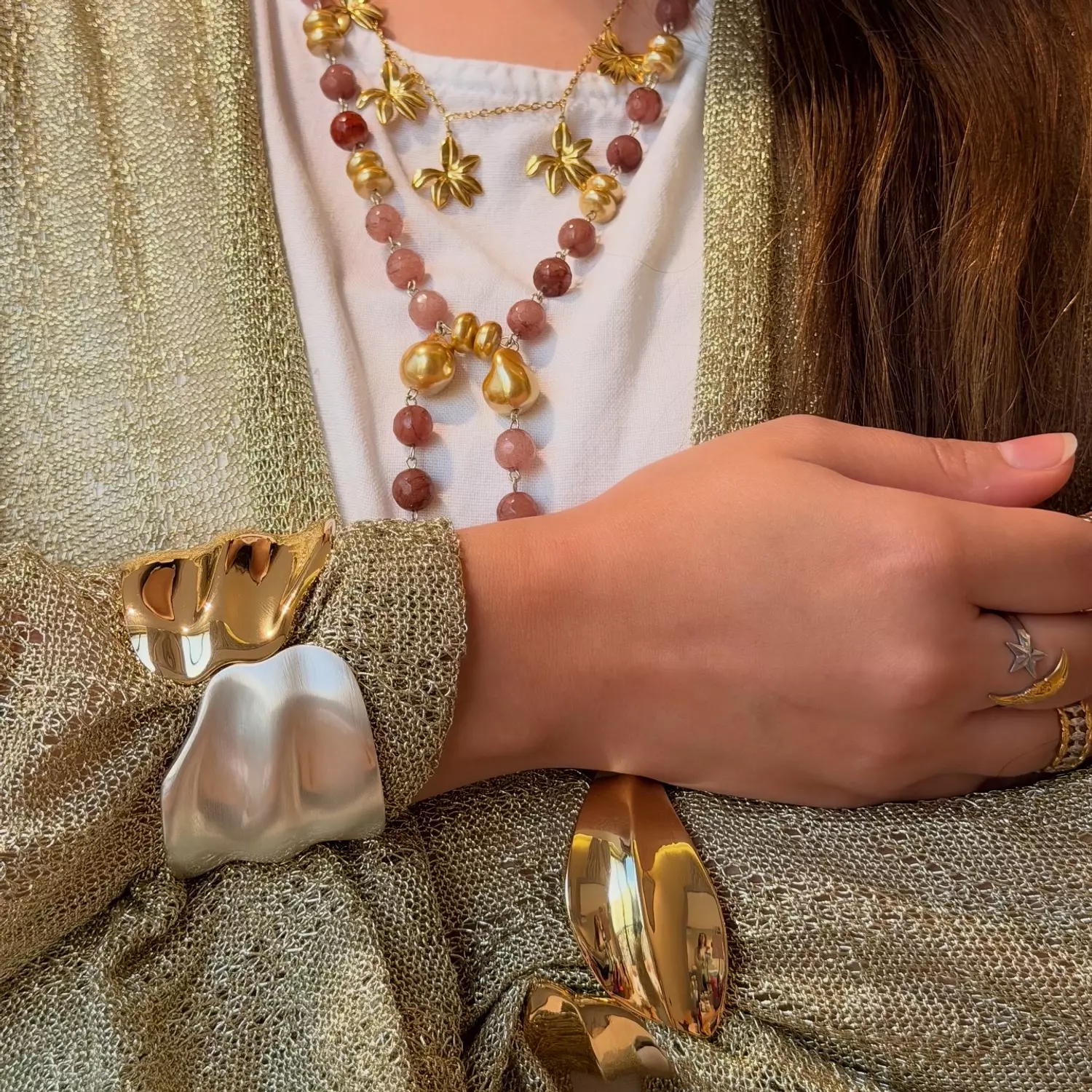 Leaves Statement Bangle 2