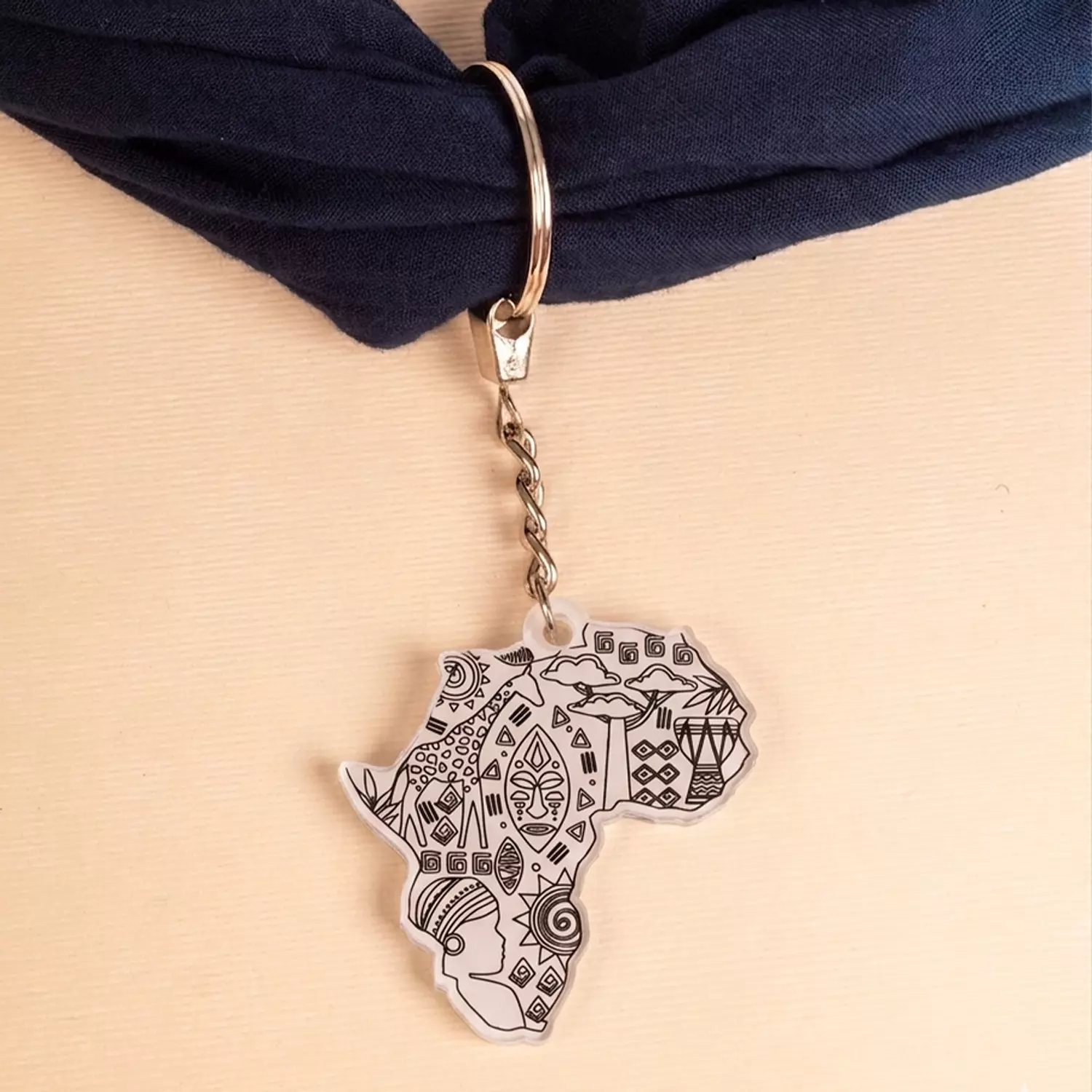 Mama Africa acrylic keychain image