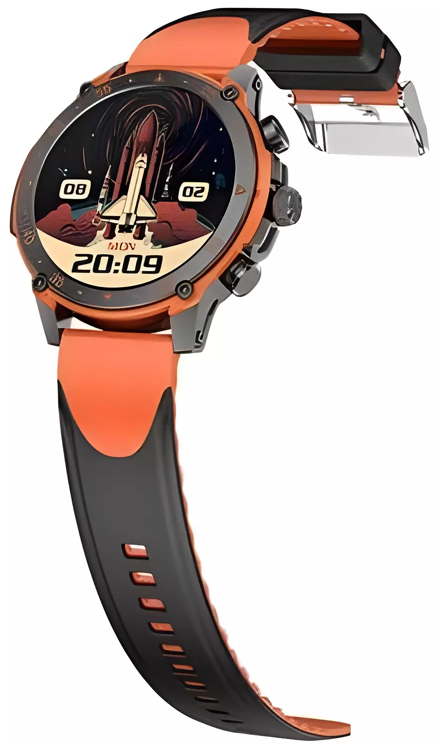 WATCH7 Smartwatch Black/Orange & Titanium/Green Colors hover image