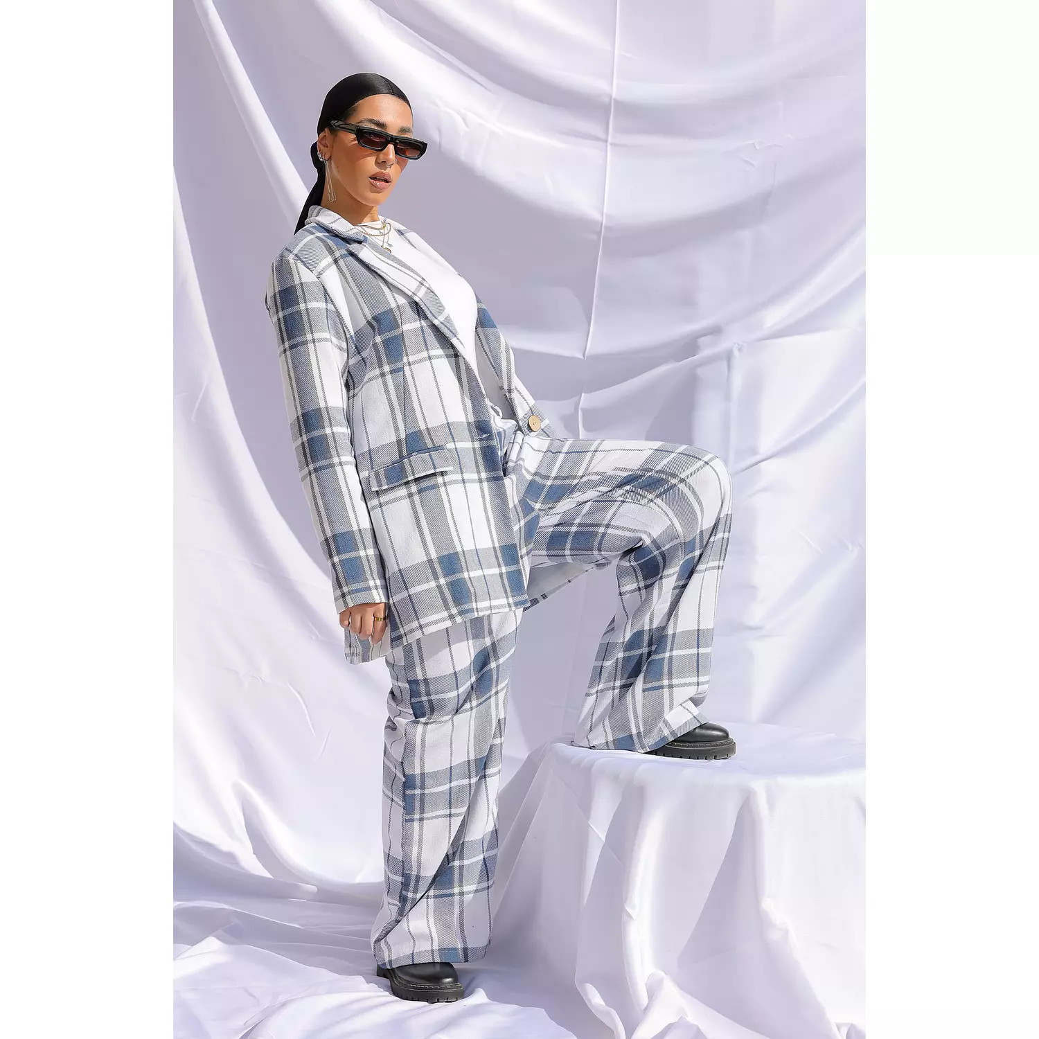 Retro Full Suit in Baby Blue 4