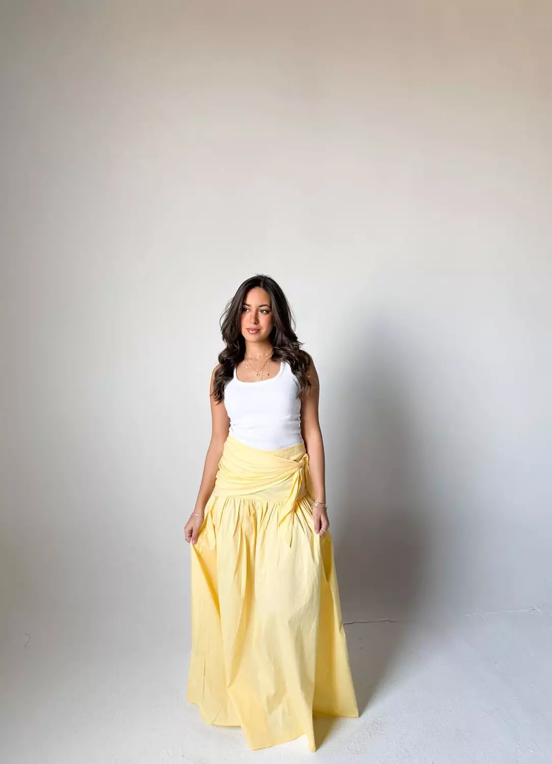 Scarf-Wrapped Skirt 3