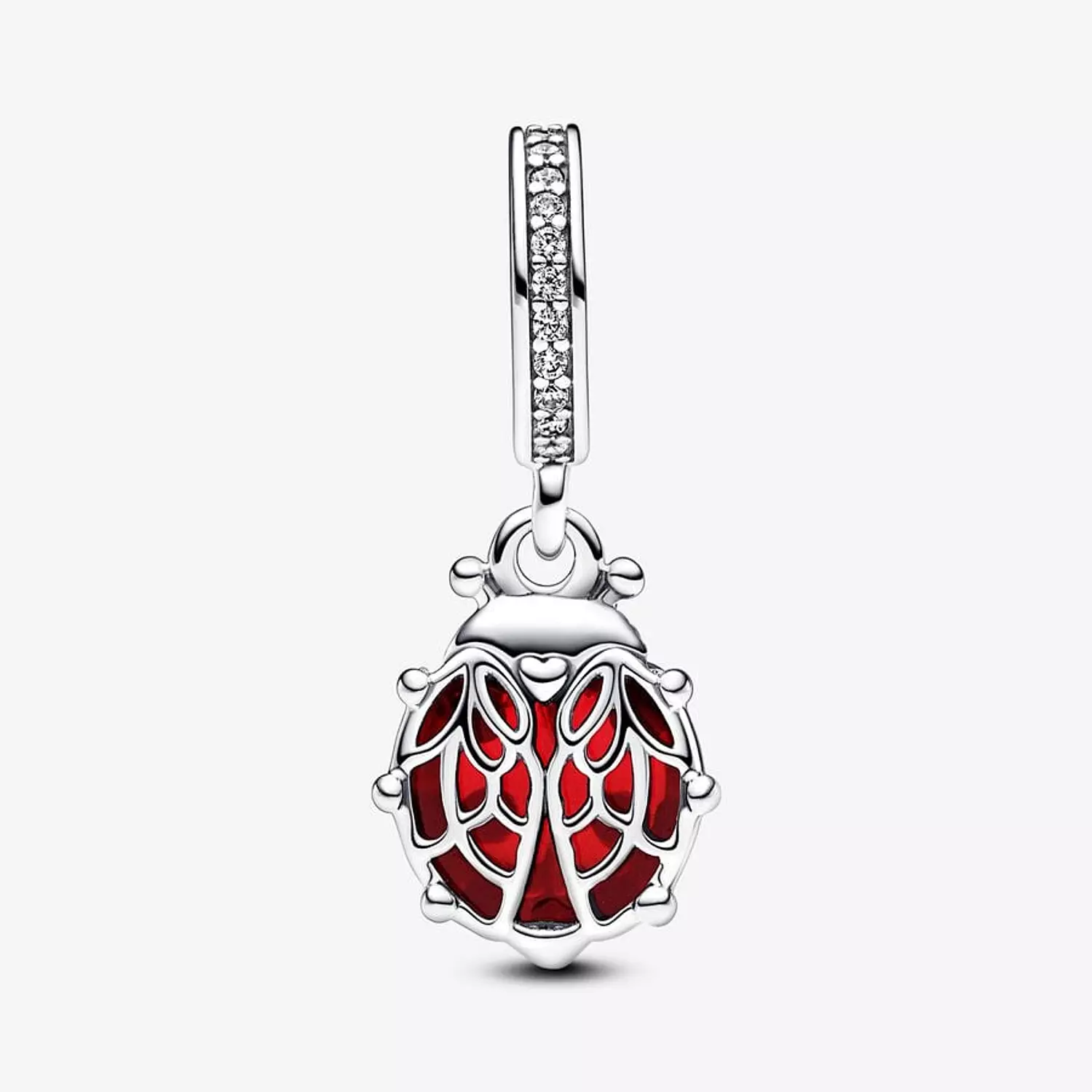 Red Ladybird Dangle Charm 1