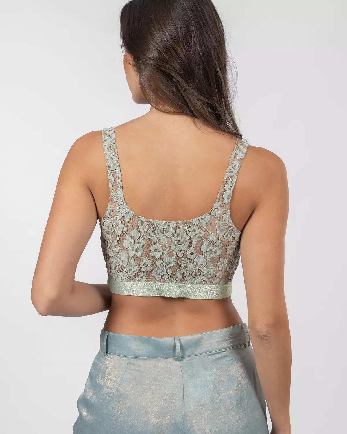 Lace Mint Green Top 2