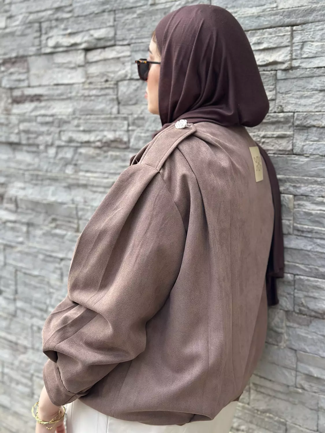Everyday Suede Jacket - Brown  3
