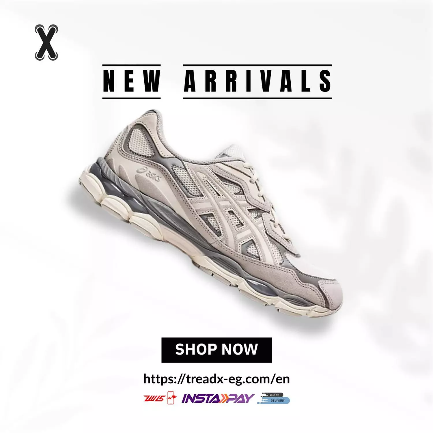 Asics Gel NYC Cream Oyster Grey image