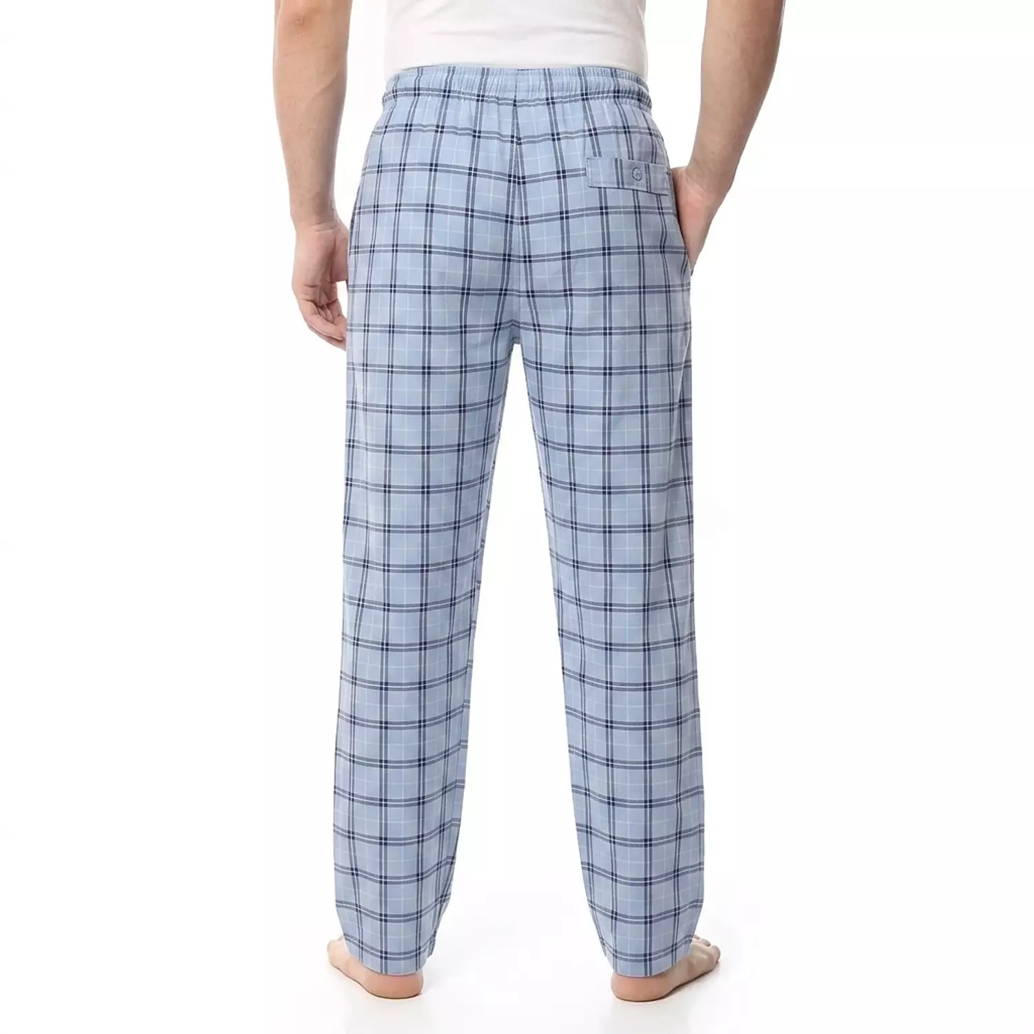 Men's Classic Cotton Pajama Pants - 4042 - Light Blue 2