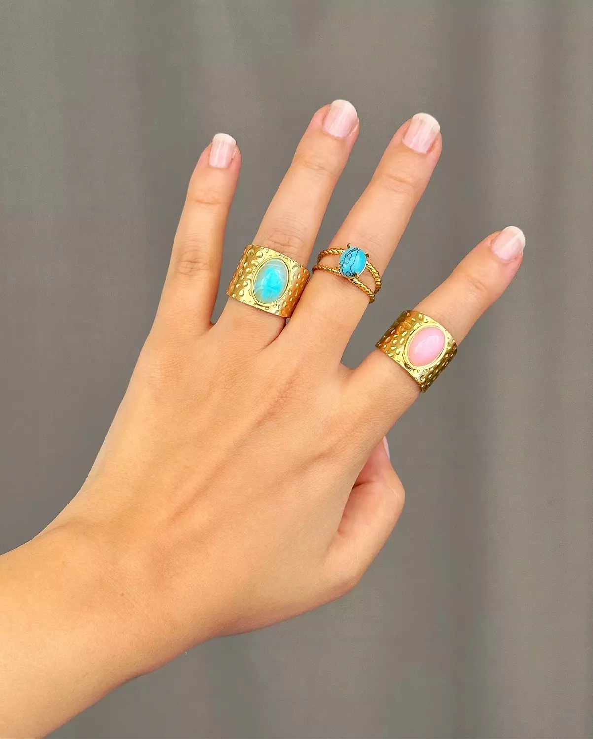 Turquoise Lotus Ring 2