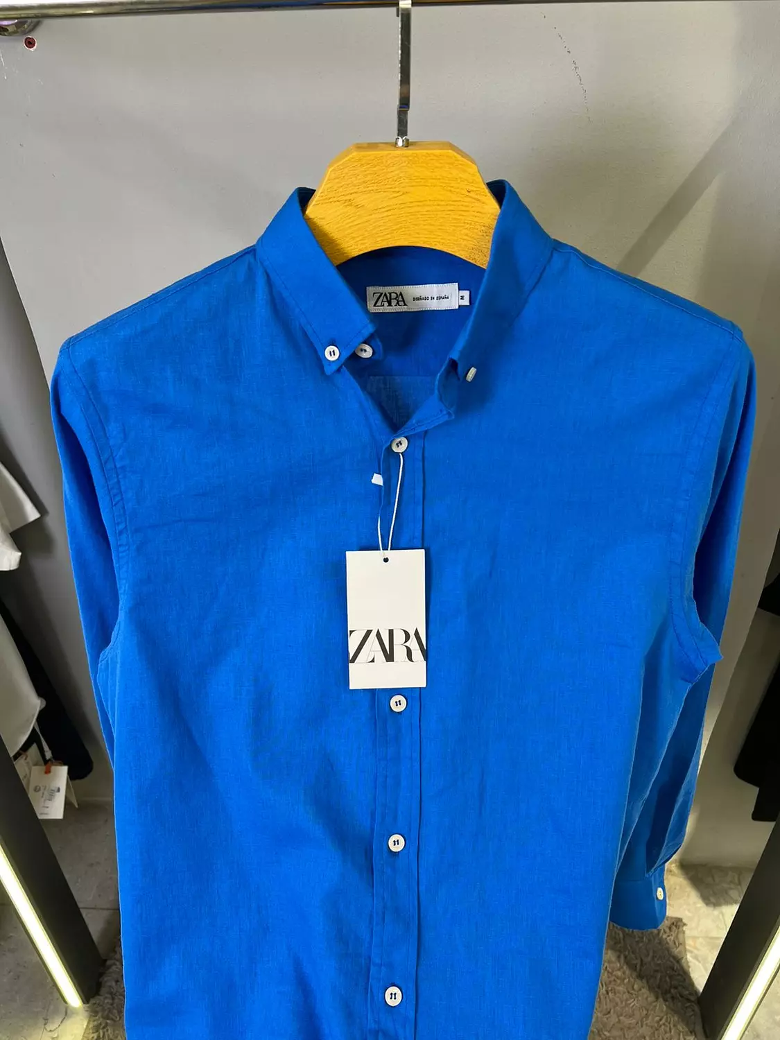 ZARA BLUE LINEN SHIRT / 11737 1
