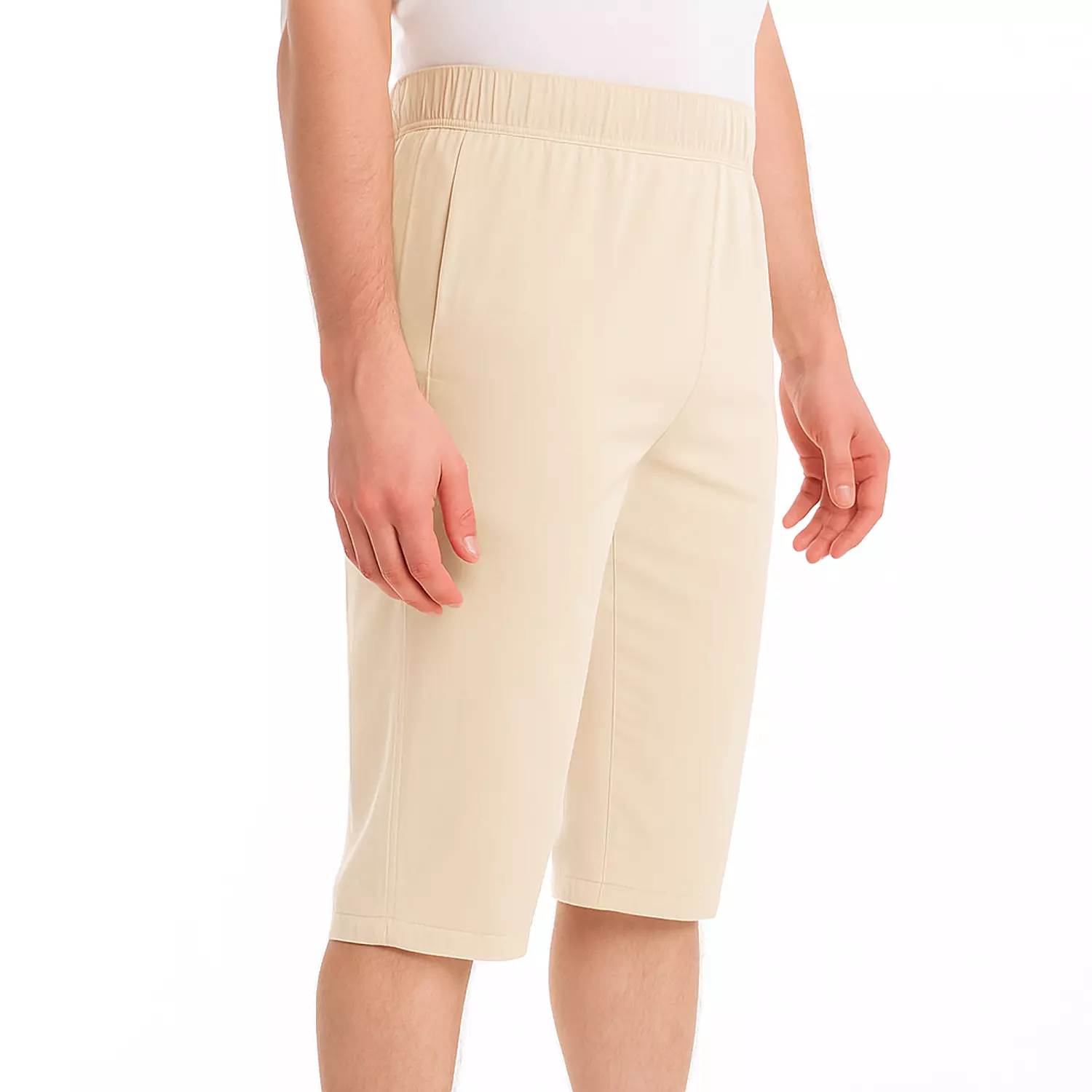 Cotton Plain Long Short - 5016 - Light Beige 2