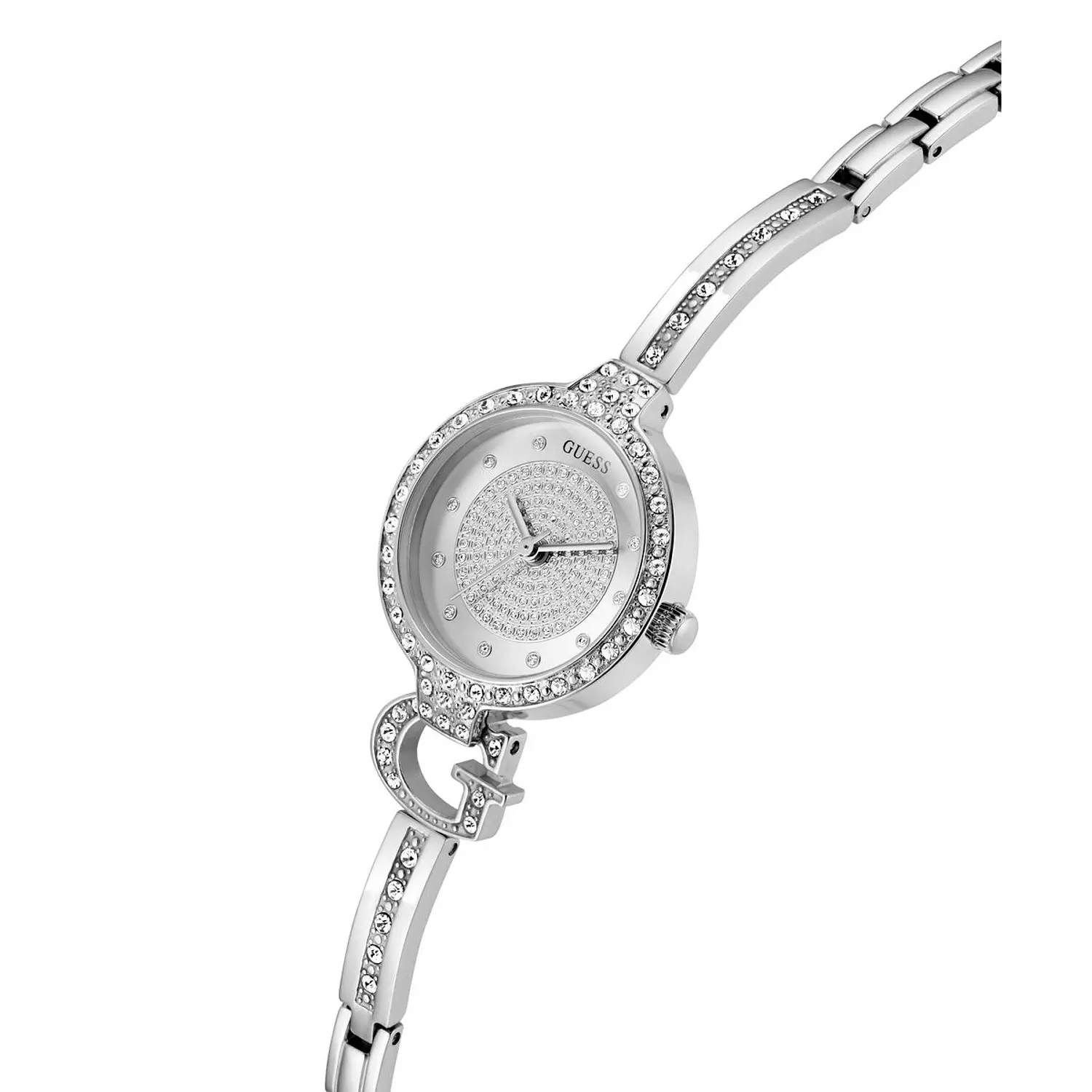 GUESS Ladies Giselle Silver Tone Analog Watch Silver Tone Stainless Steel Bracelet GW0929L1 4