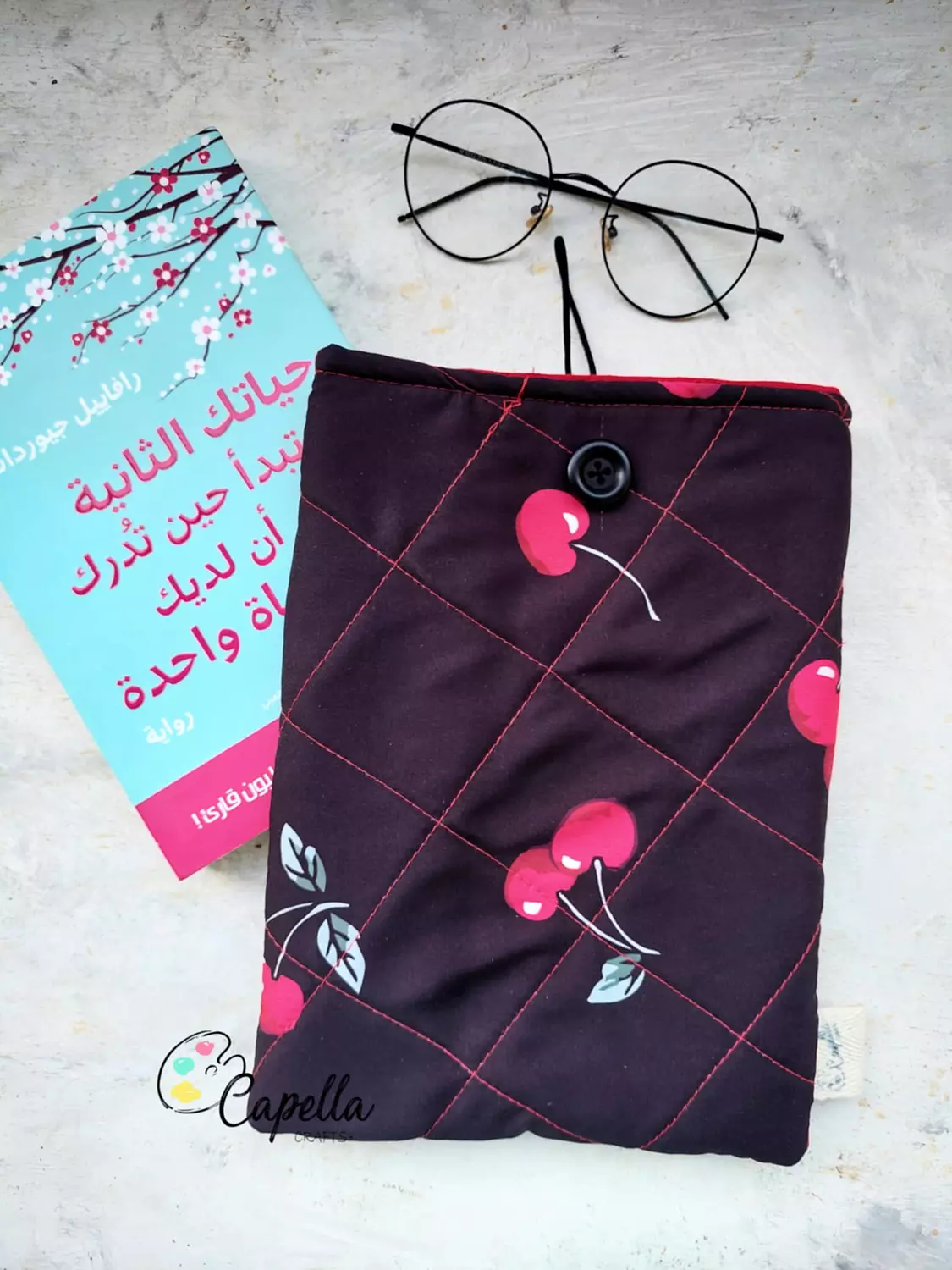 Cherry black book sleeve 1