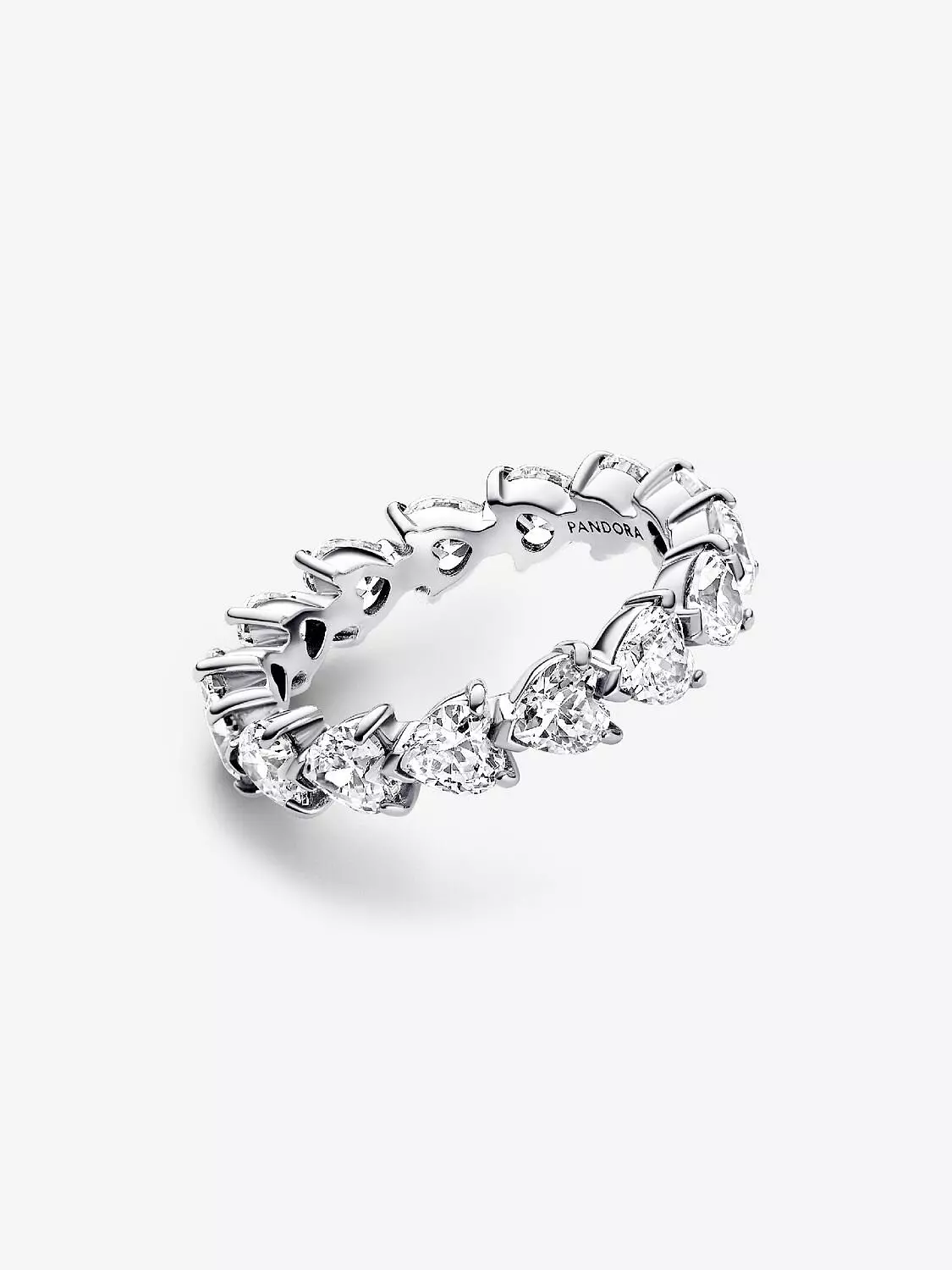 Band of Clear Hearts Ring 1