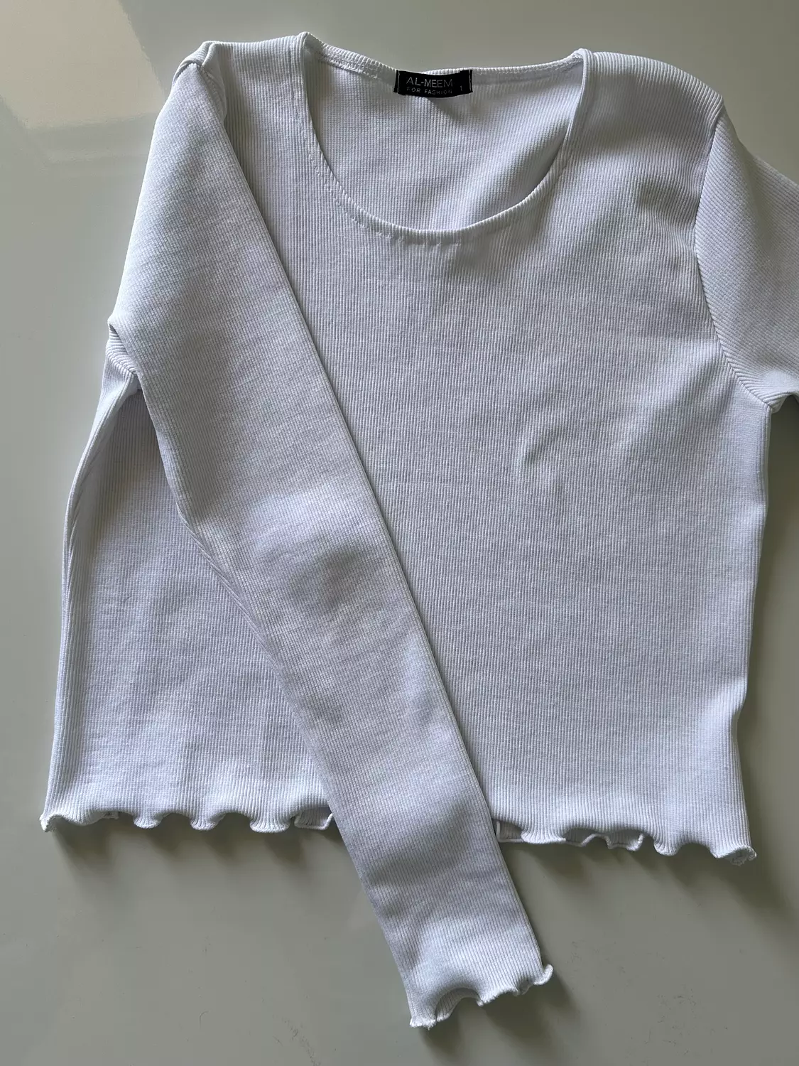 White cotton top (T)  1
