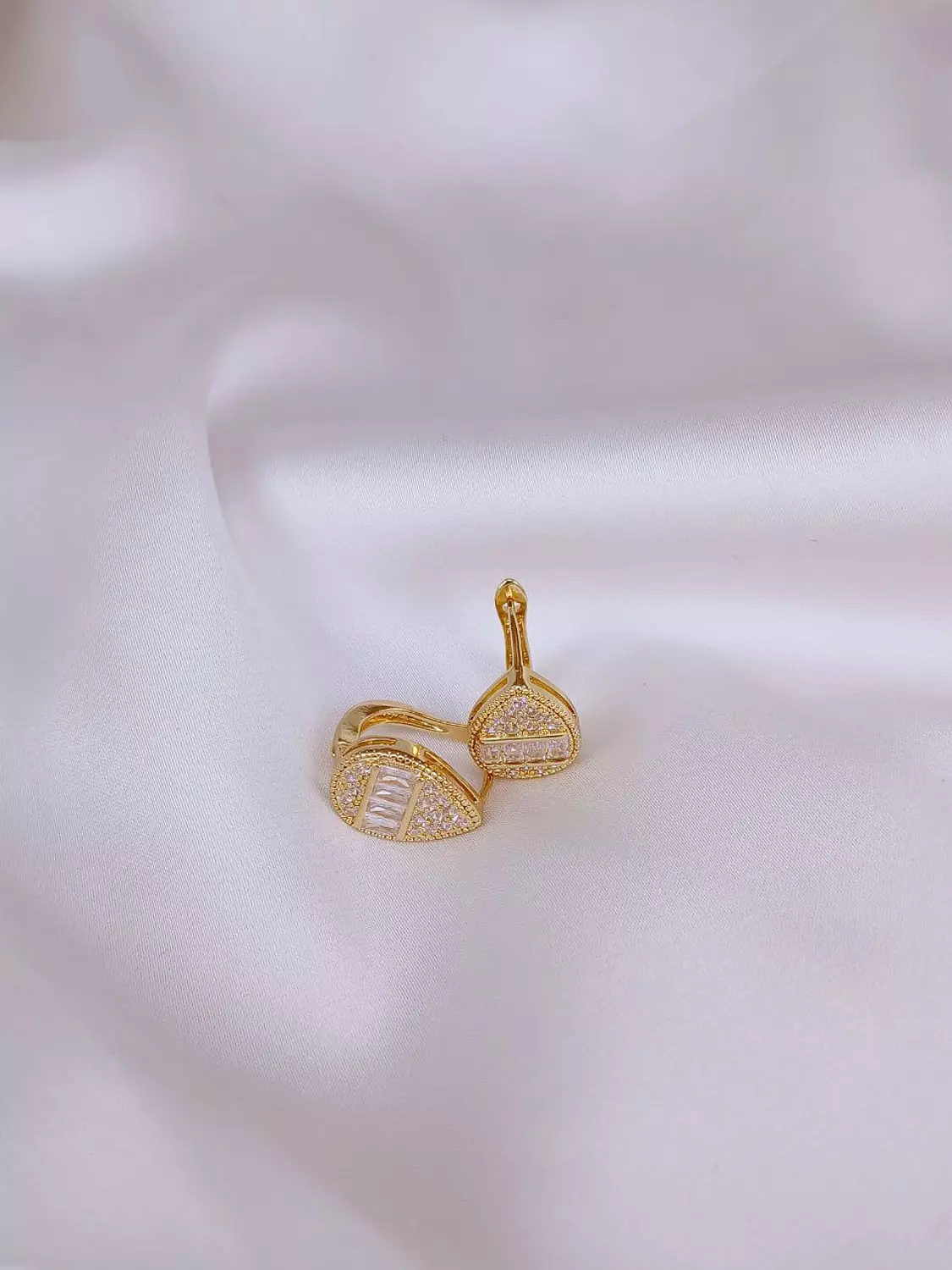 Gold Plated Oval - Earring image