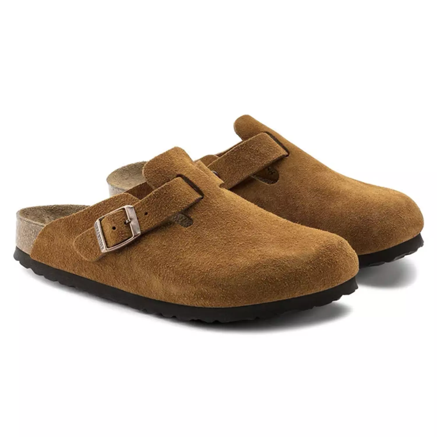 Birkenstock   Boston   Suede-Brown   Mink 1