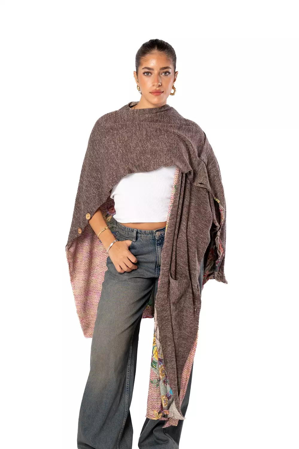 Haven Double Face Poncho 15