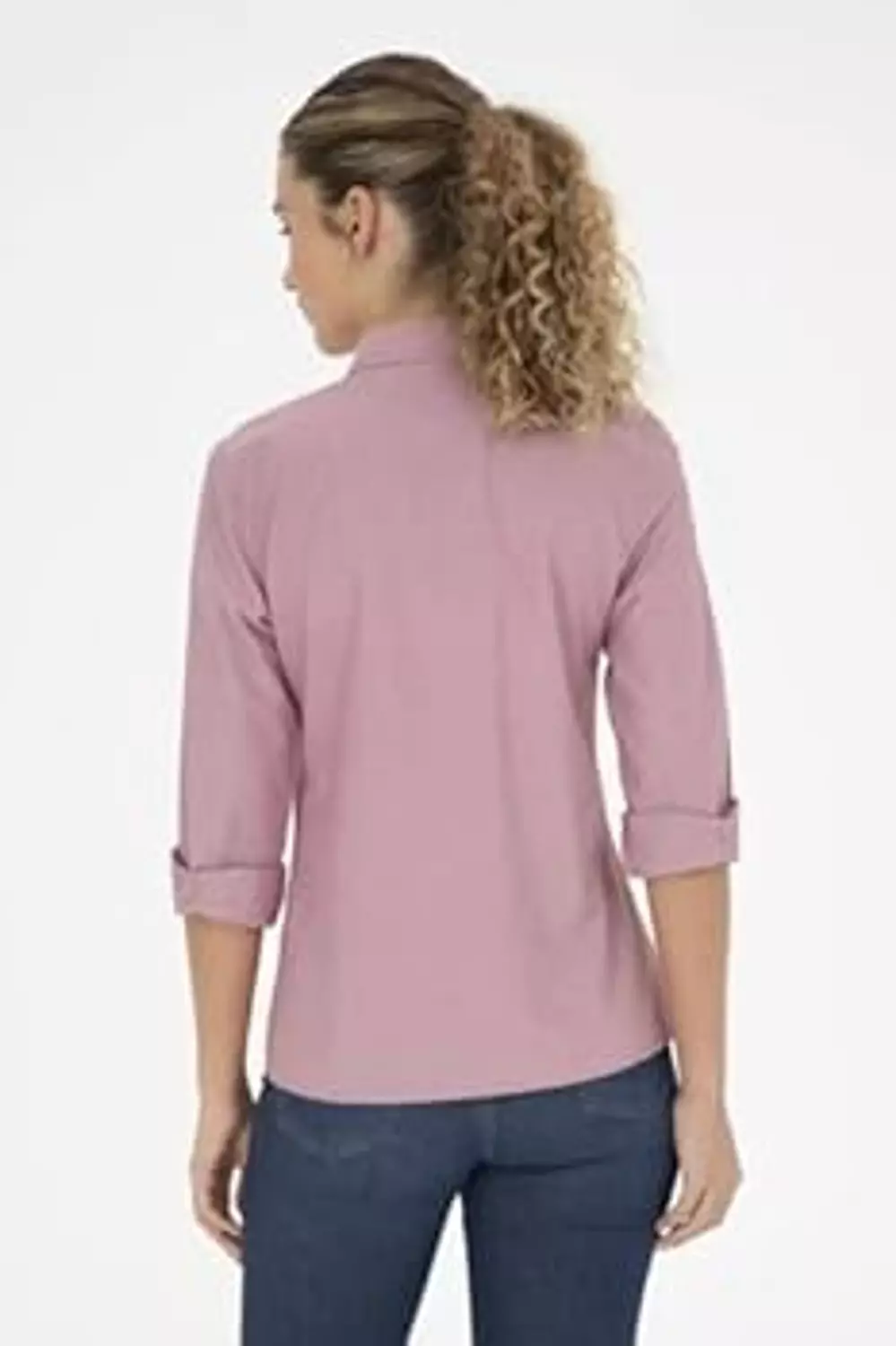 U.S. Polo Assn. Women’s Fitted Shirt – Dusty Rose hover image