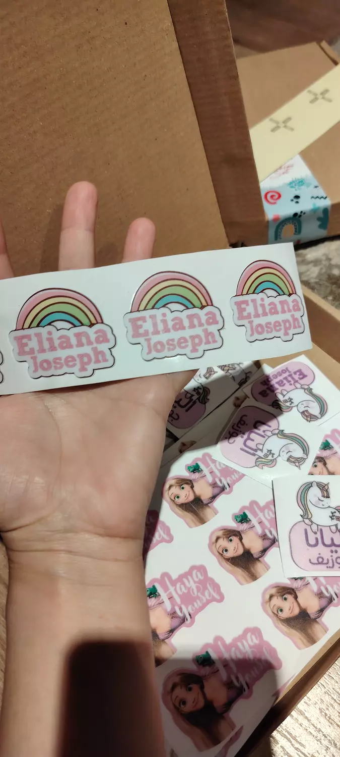 Rapunzel School Labels Stickies  1