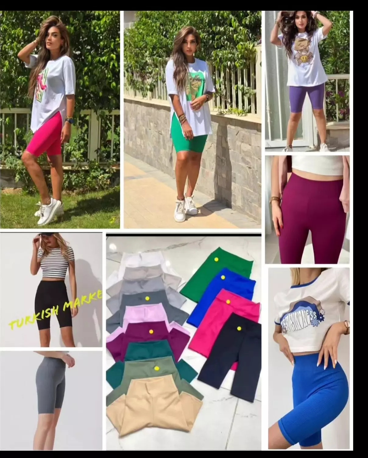 Cotton Ribbed Biker Shorts  image