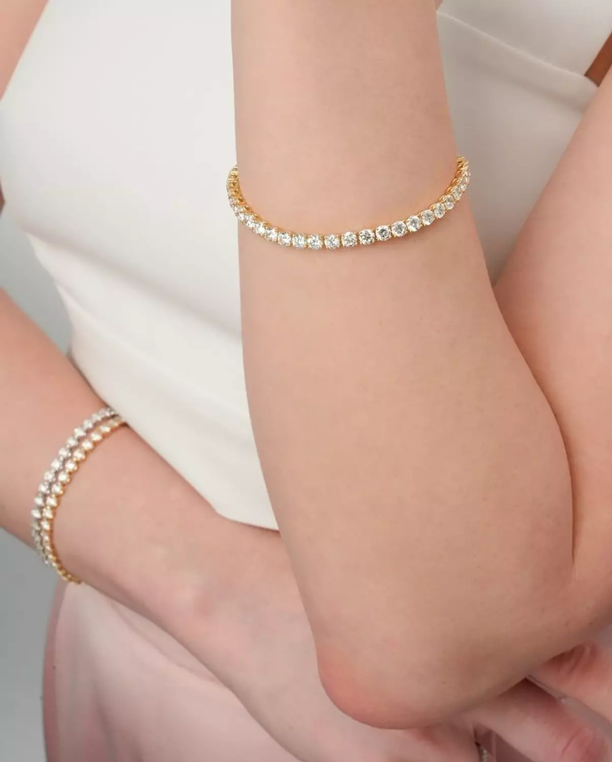 Bracelet tennis gold 3