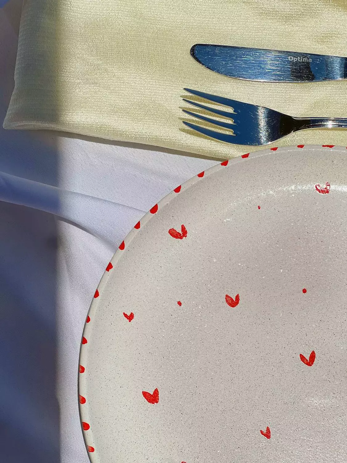 Hearts plate (food safe) 2
