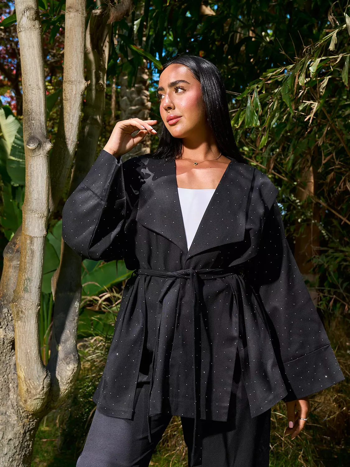 Worood Kimono Jacket _ Black 7