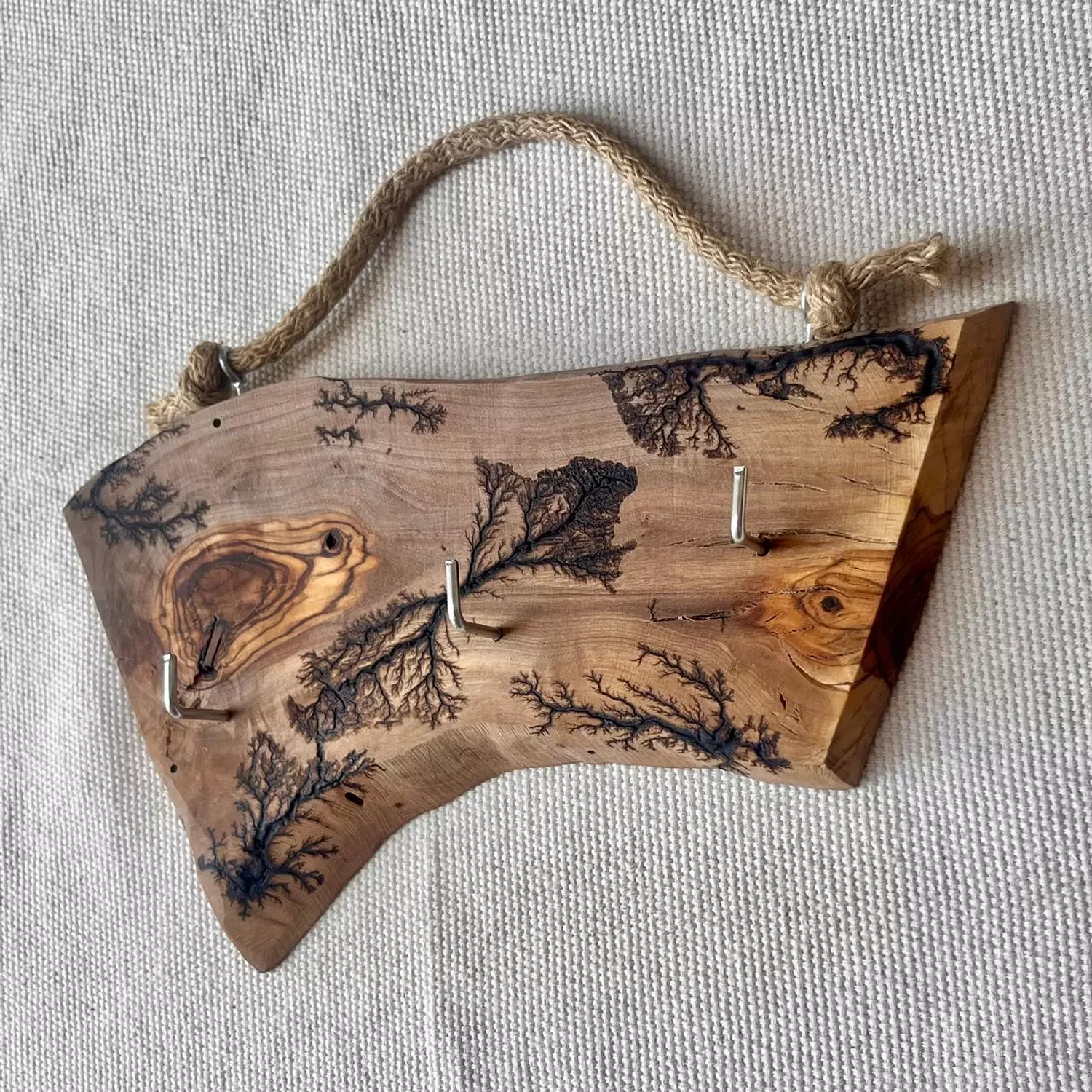 Olive Wood Live Edge Key Holder image